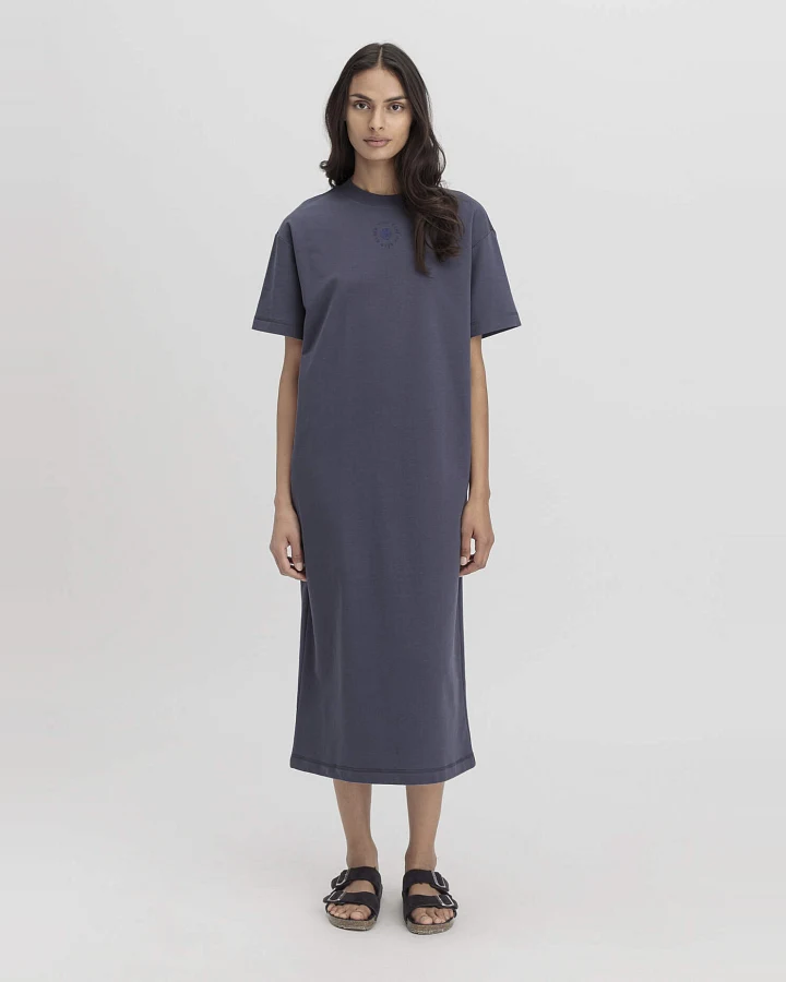 hessnatur Damen Loungedress Relaxed aus Bio-Baumwolle mit Kapok - lila - Größe 34
