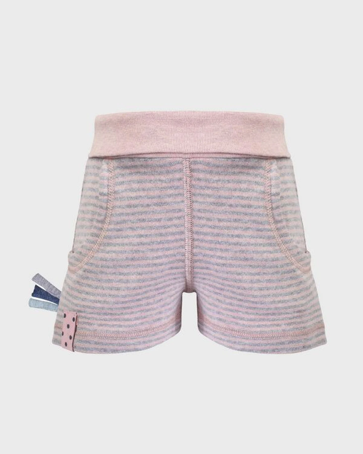 Gestreifte Baby-Shorts 'OrganicEra' aus Bio-Baumwolle – Ansicht 2