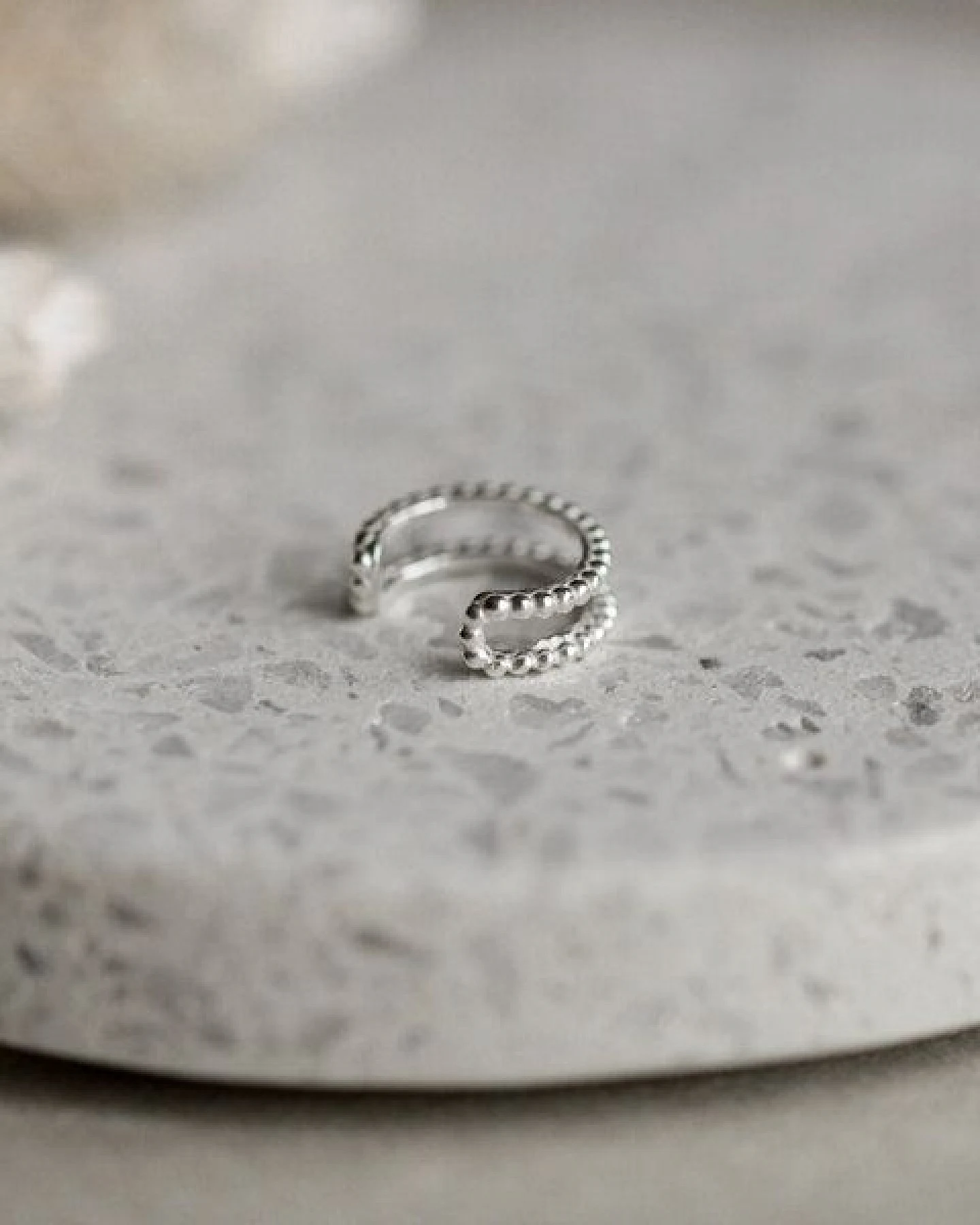 lille mus Earcuff 'Kugeln' 925 Silber / vergoldet – Ansicht 3