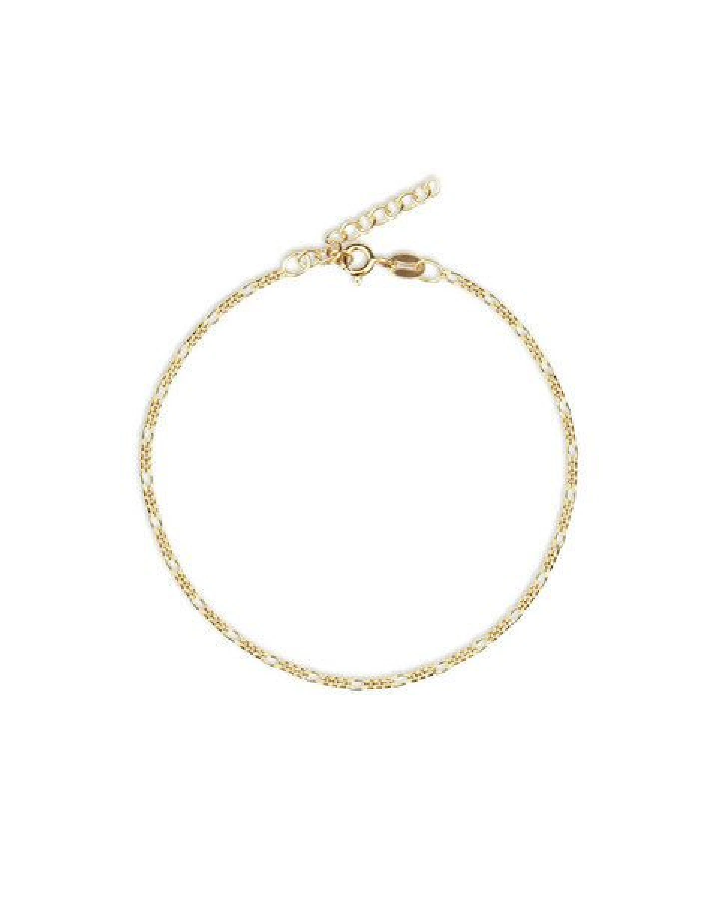 lille mus Schmuckset Armband + Kette 'Figaro' 925 Silber / vergoldet – Ansicht 2