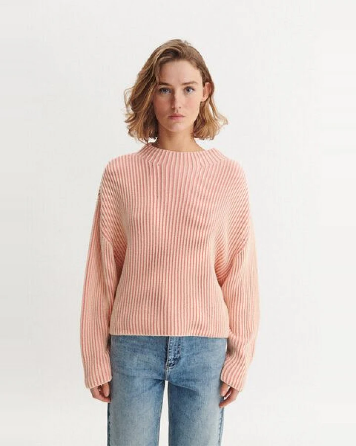 Basic Apparel Pullover WINIE zweifarbig 2-Colored aus Bio-Baumwolle