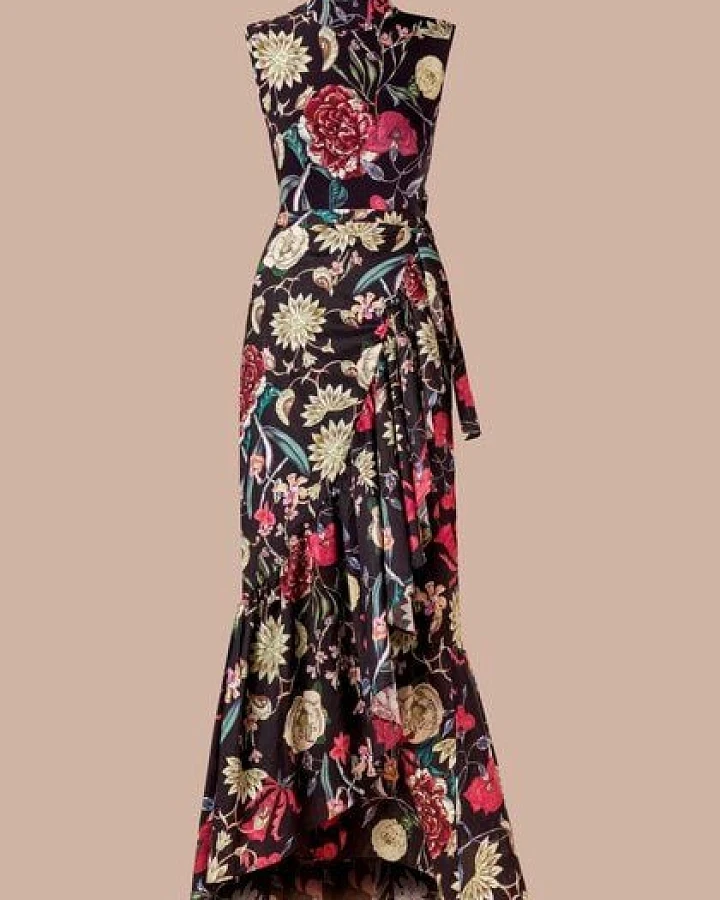 Atelier SNOW Set Ärmelloser Body + Maxi-Wickelrock Camellia