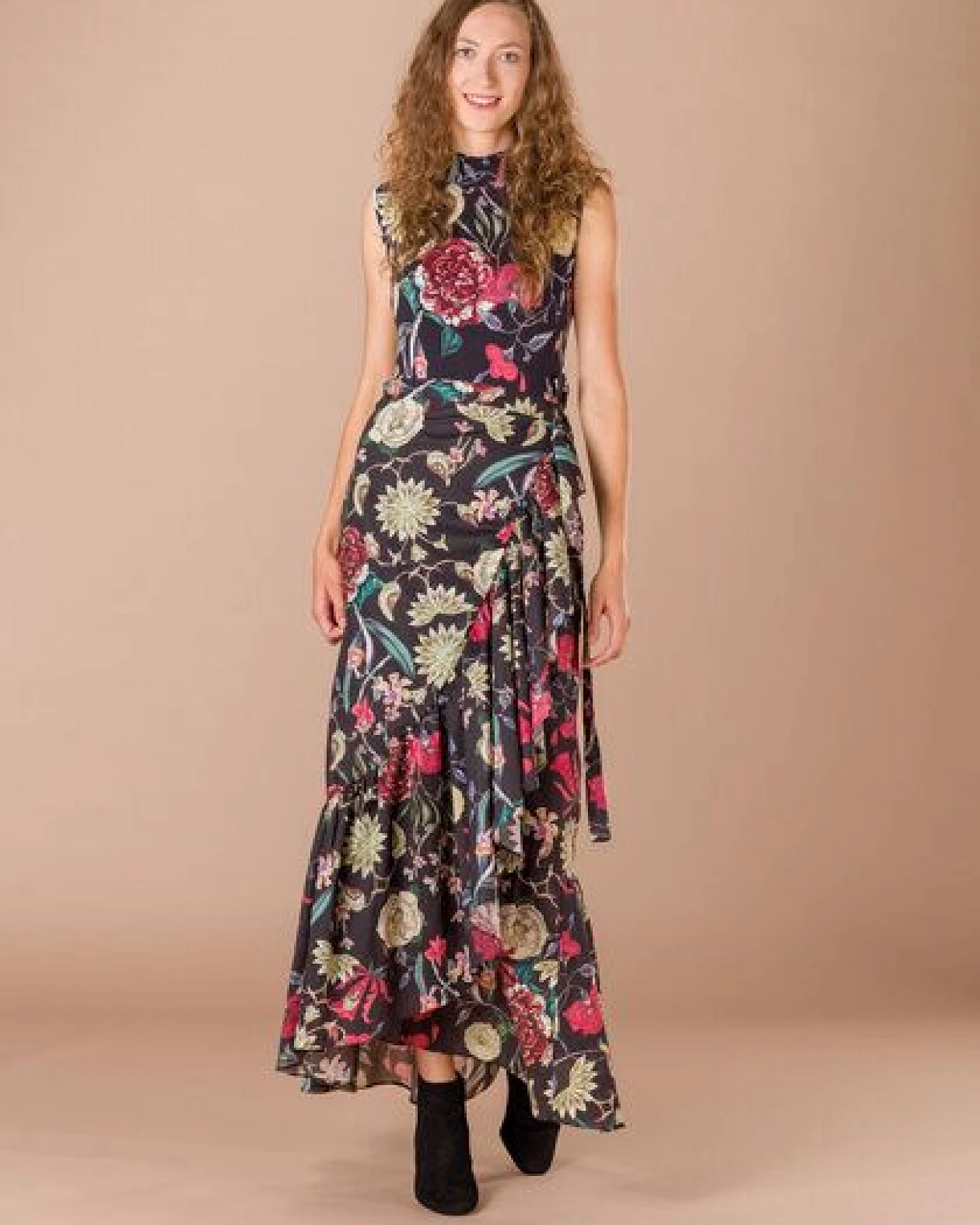 Atelier SNOW Set Ärmelloser Body + Maxi-Wickelrock Camellia – Ansicht 2