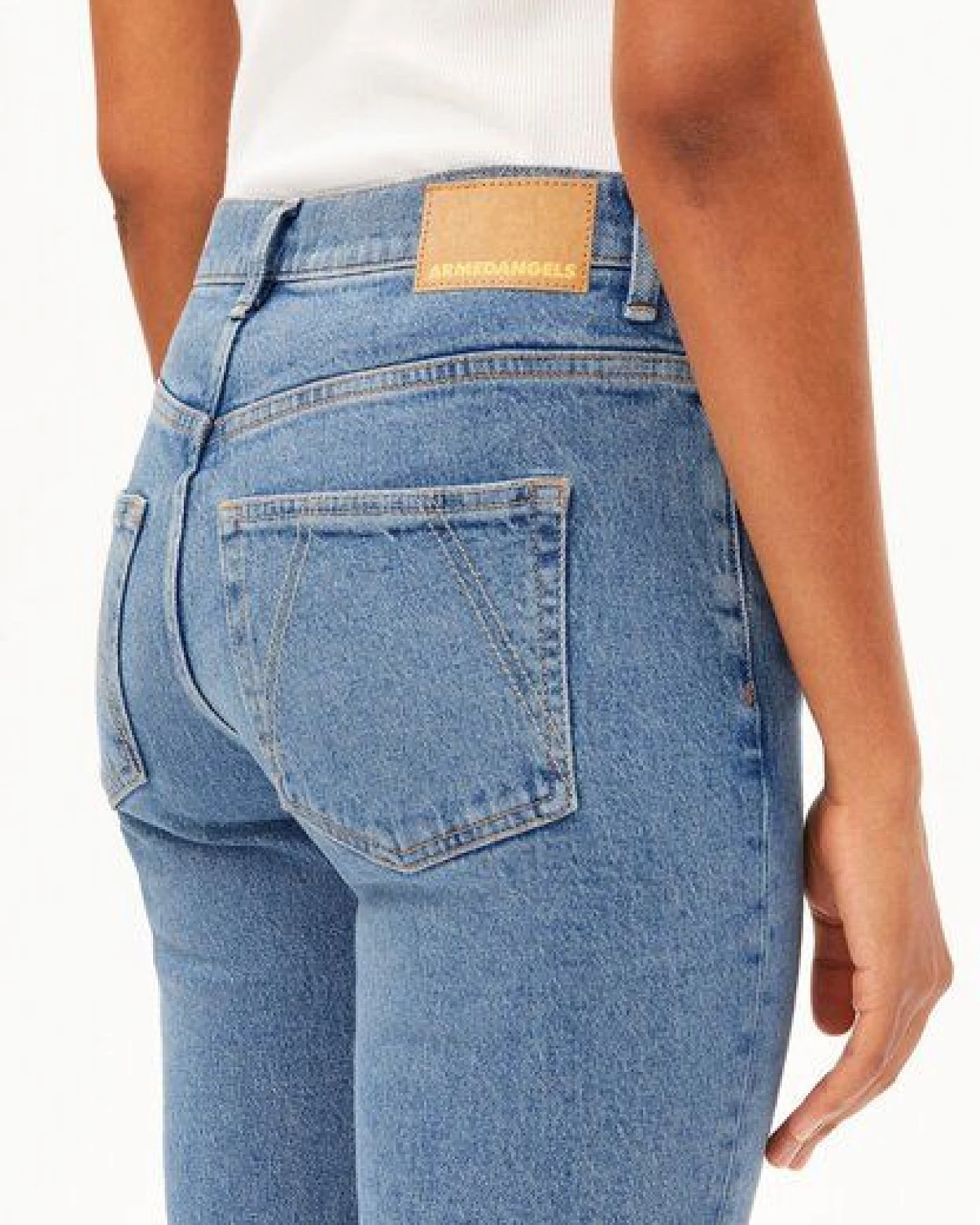 ARMEDANGELS CARENAA Damen Straight Jeans Bio-Baumwoll Mix Comfort Stretch – Ansicht 3