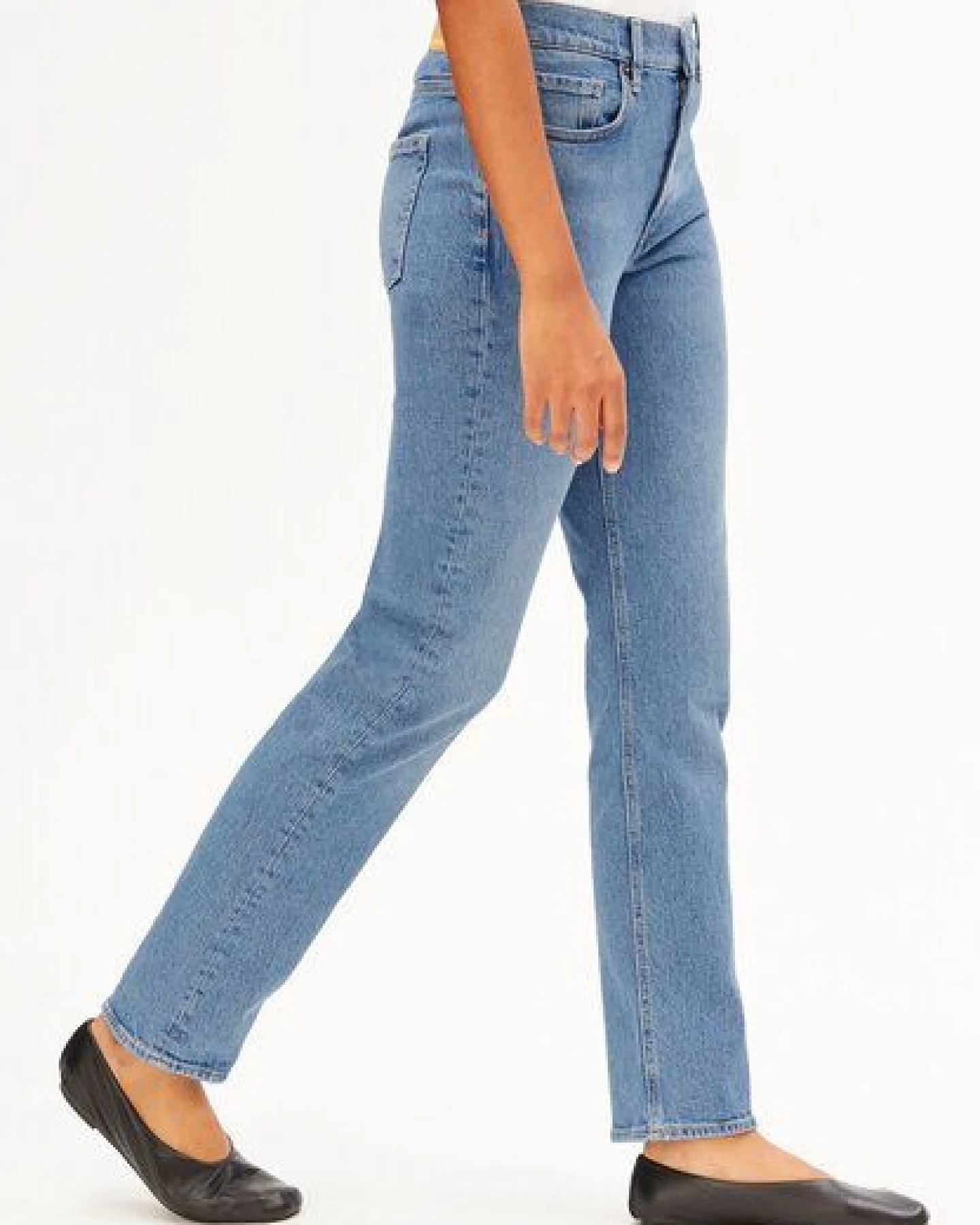 ARMEDANGELS CARENAA Damen Straight Jeans Bio-Baumwoll Mix Comfort Stretch – Ansicht 4