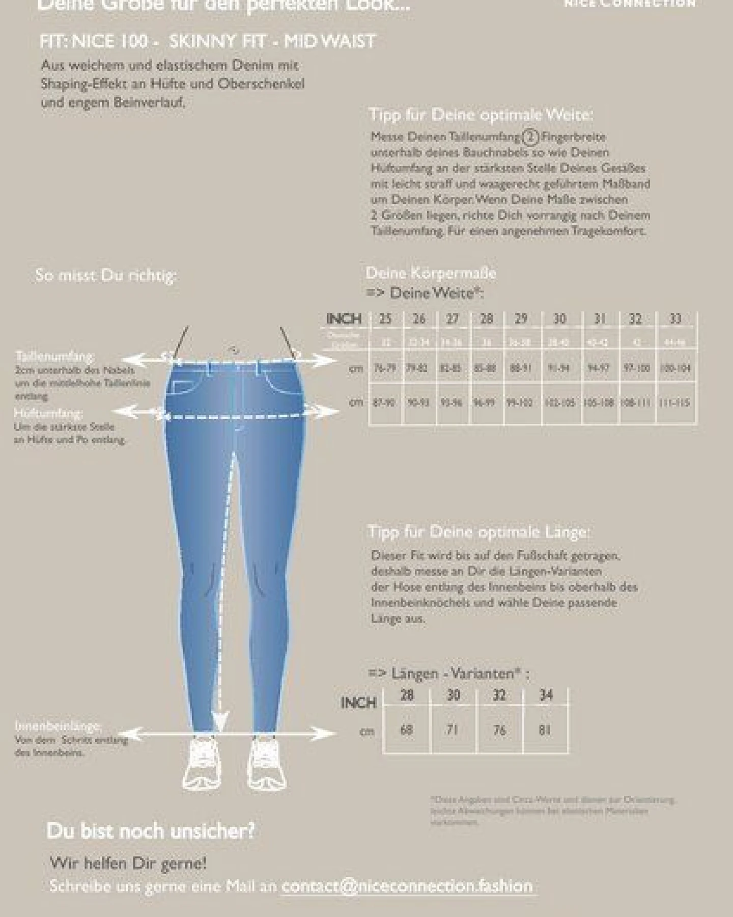 NICE CONNECTION Nice 100 - SKINNY FIT - Damen Jeans – Ansicht 2