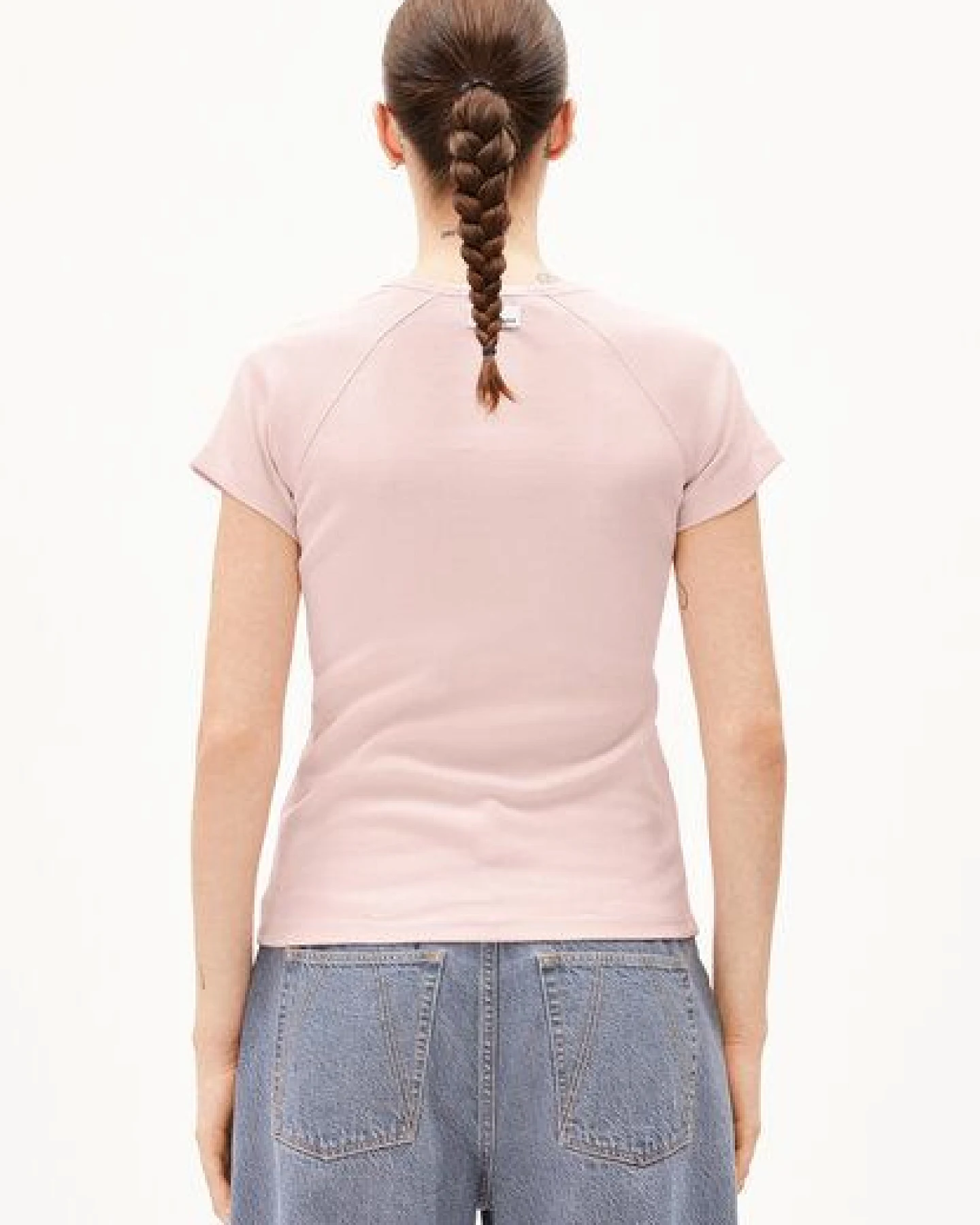 ARMEDANGELS HANJAA Damen Ripp-T-Shirt aus Bio-Baumwoll Mix – Ansicht 2