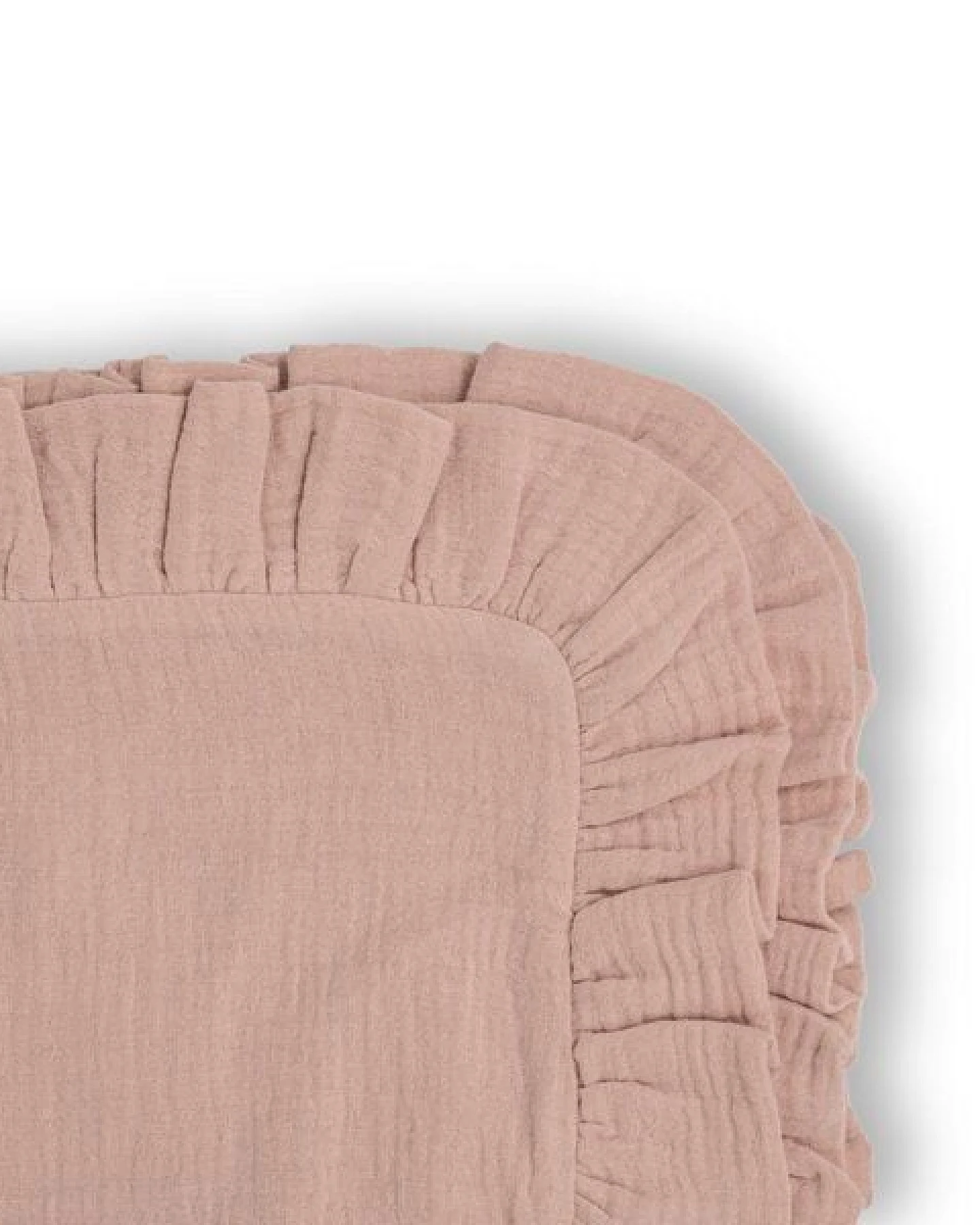 Hutch&Putch Musselin Bettwäsche Set mit Rüschen - 100% Bio-Baumwolle - mit Rüschen an Bettdecken- und Kissenbezug - atmungsaktiv und temperaturausgleichend – Ansicht 2