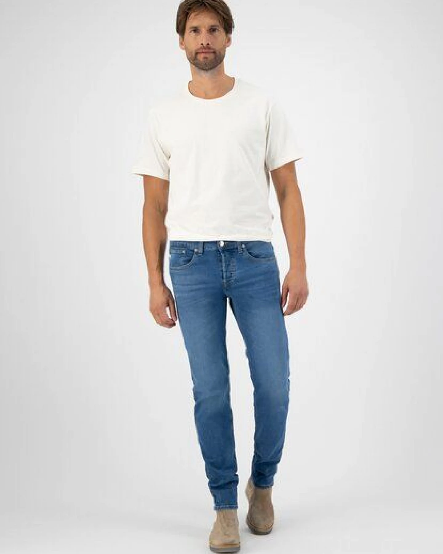 MUD Jeans Jeans Regular DUNN Low Tapered Comfort aus einem Baumwolle / Tencel Mix – Ansicht 2