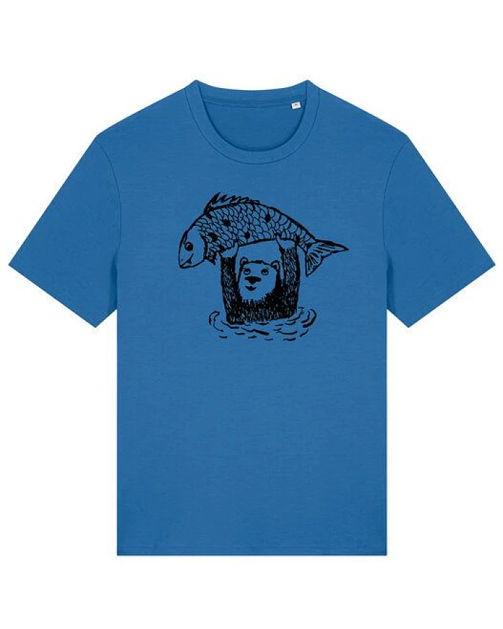 päfjes Björn der Bär & Fido der Fisch - Fair gehandeltes Männer/Unisex T-Shirt