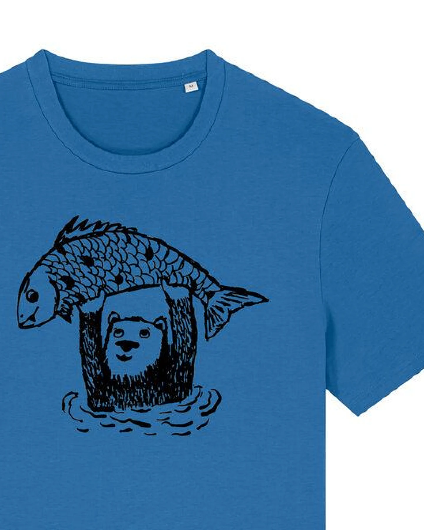 päfjes Björn der Bär & Fido der Fisch - Fair gehandeltes Männer/Unisex T-Shirt – Ansicht 2
