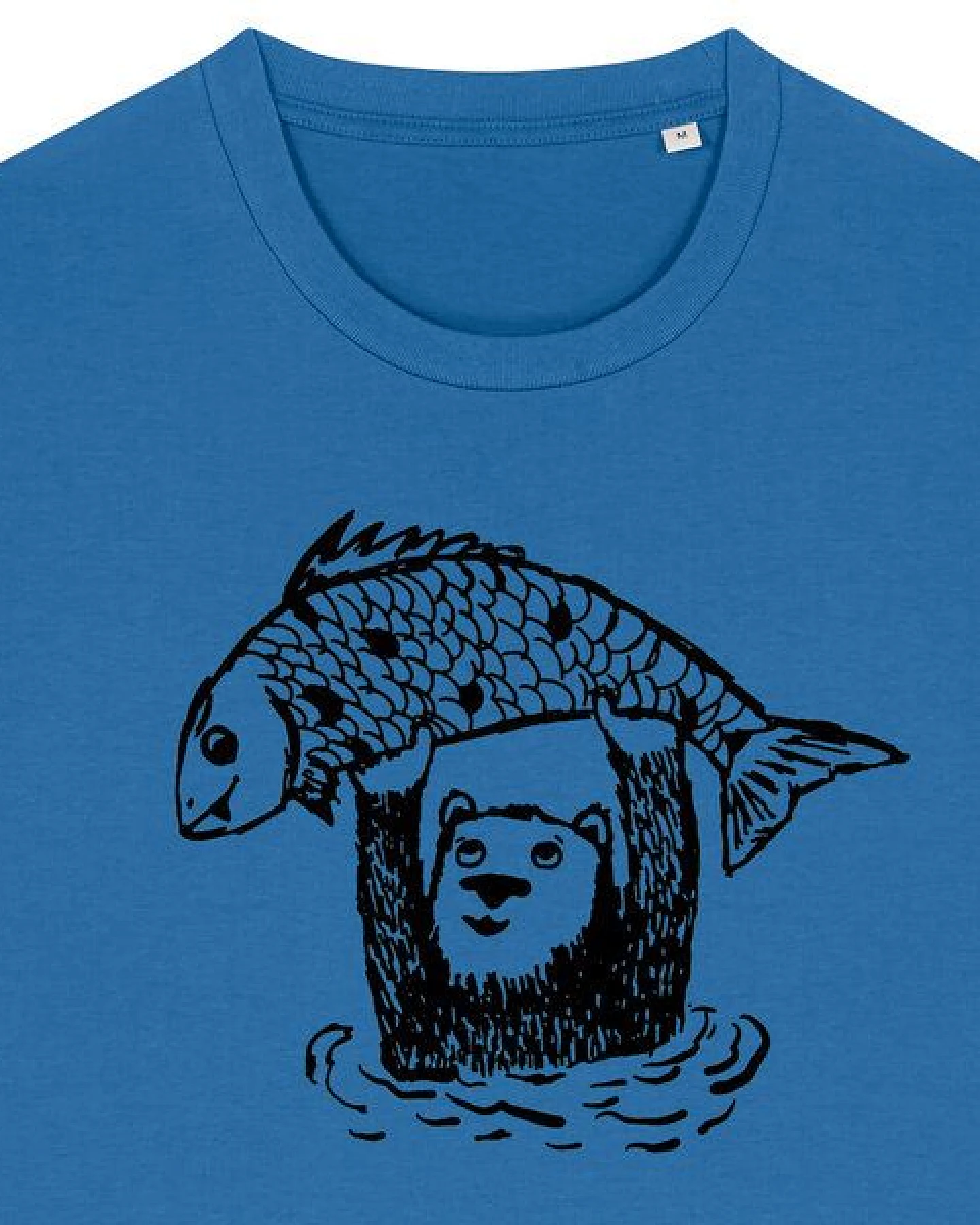 päfjes Björn der Bär & Fido der Fisch - Fair gehandeltes Männer/Unisex T-Shirt – Ansicht 3