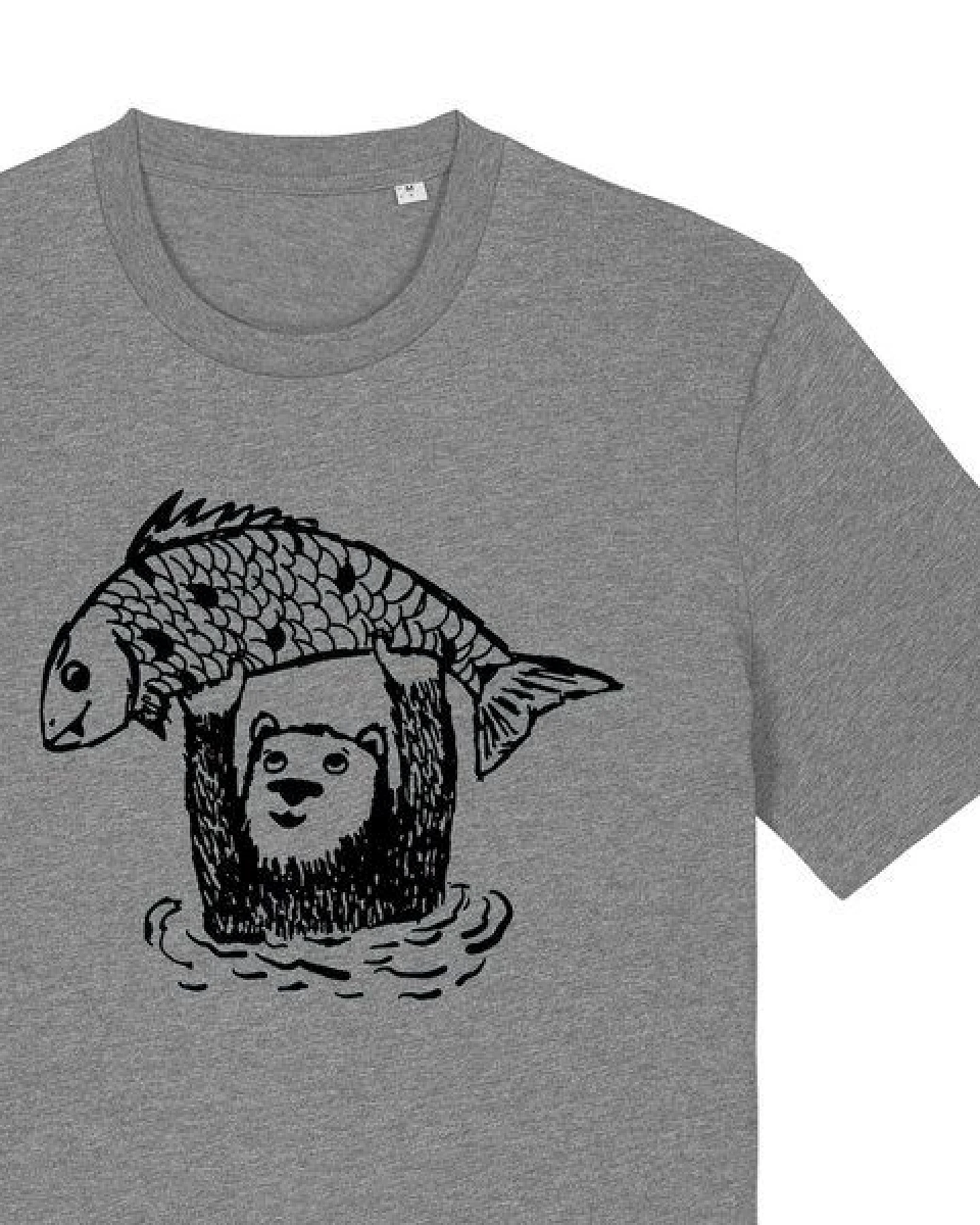 päfjes Björn der Bär & Fido der Fisch - Fair gehandeltes Männer/Unisex T-Shirt – Ansicht 2