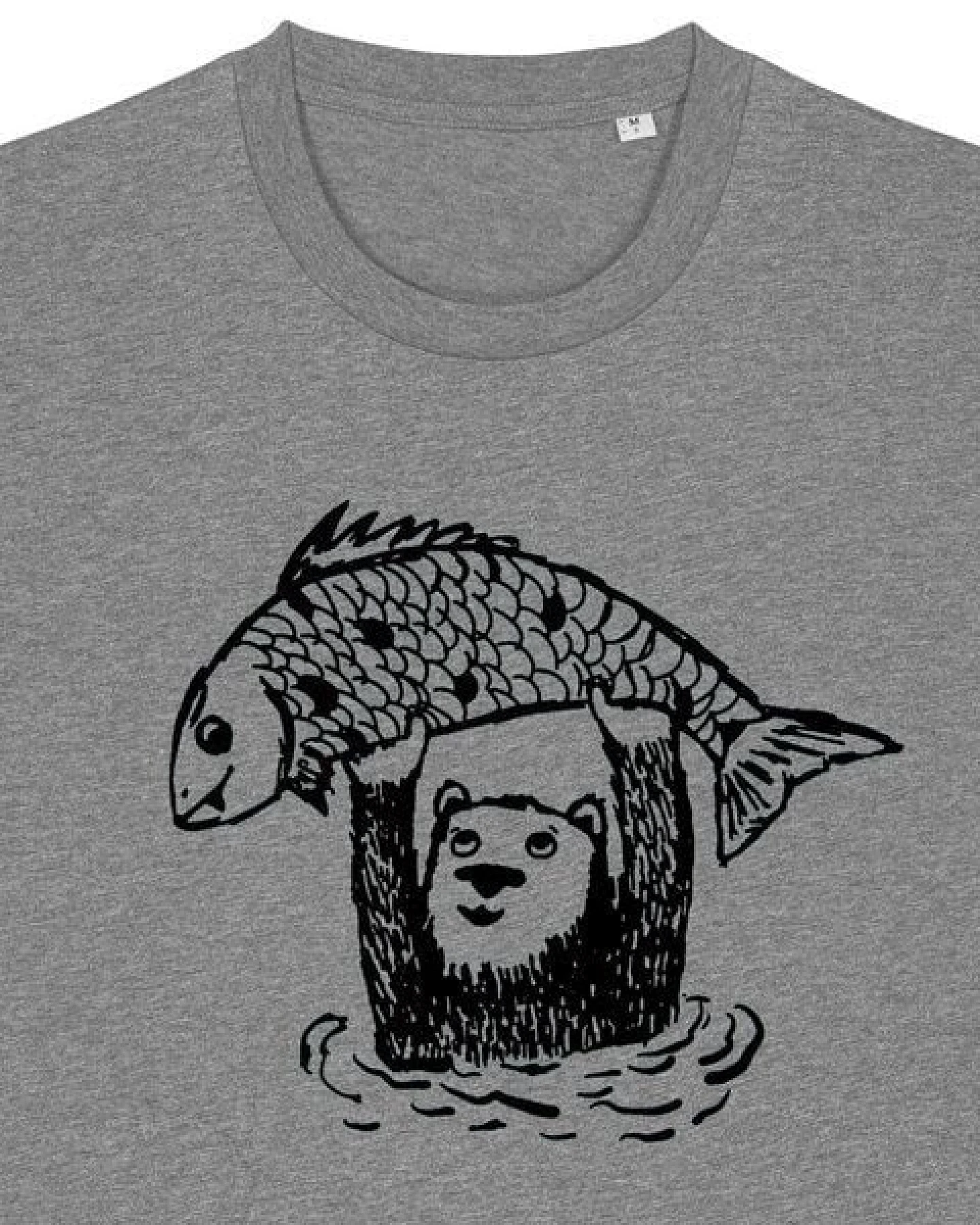 päfjes Björn der Bär & Fido der Fisch - Fair gehandeltes Männer/Unisex T-Shirt – Ansicht 3