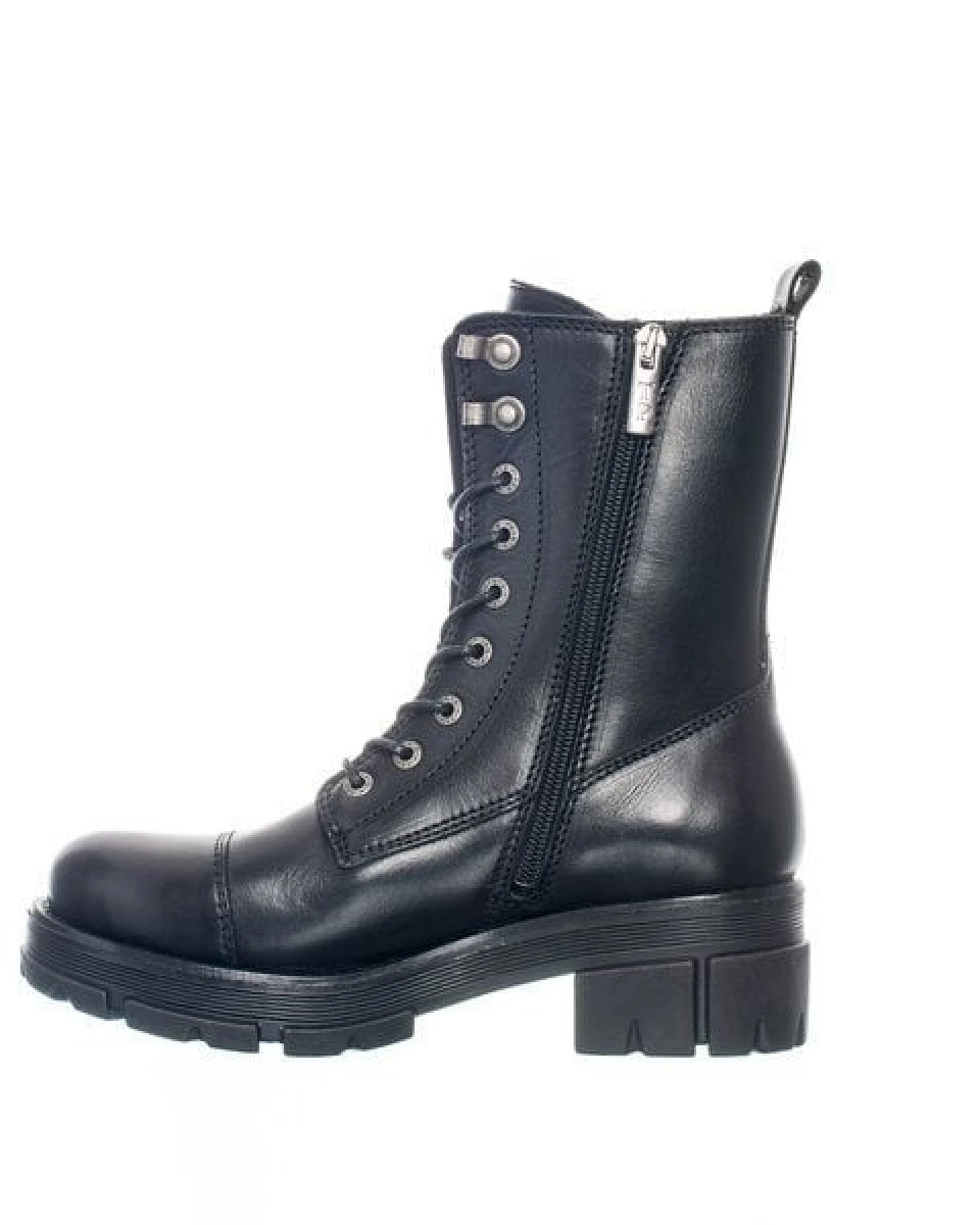 Ten Points Leder-Schnürboots mit dicker Sohle und hohem Schaft, Cecilia – Ansicht 4