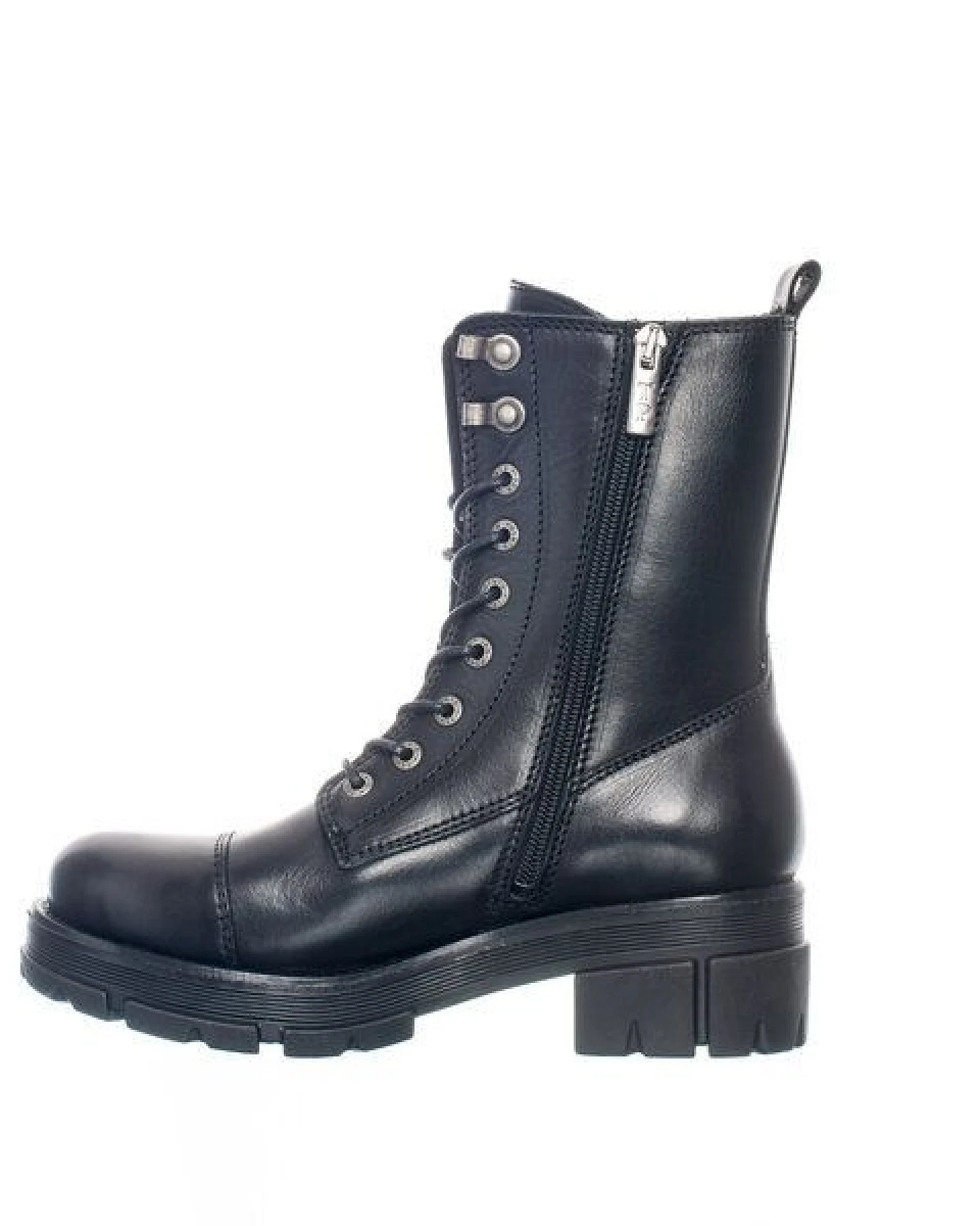 Ten Points Leder-Schnürboots mit dicker Sohle und hohem Schaft, Cecilia – Ansicht 4