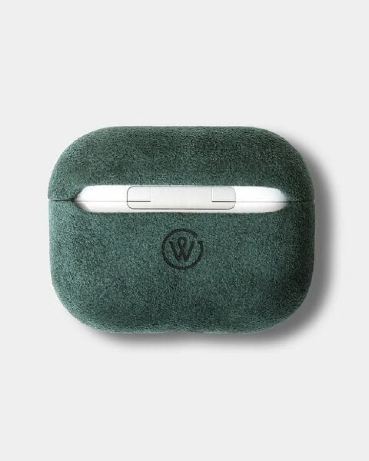 GOOD WILHELM Veganes AirPods Pro 2 Case Airpods 4 Case JACOB aus italienischem Alcantara – Edler Premium-Schutz mit Stil