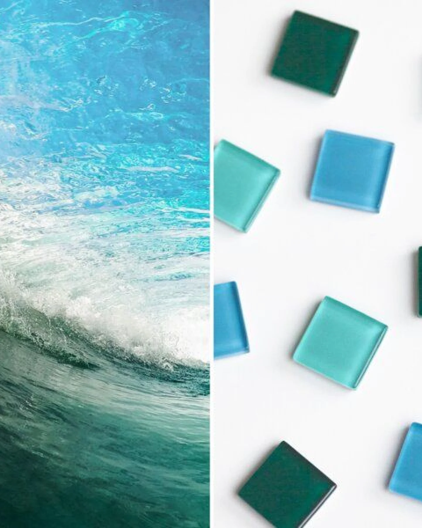 ALEXASCHA Magnet Set aus Upcycling Glas • 9 starke Magnete für den Kühlschrank • ideal zum Verschenken – Ansicht 3