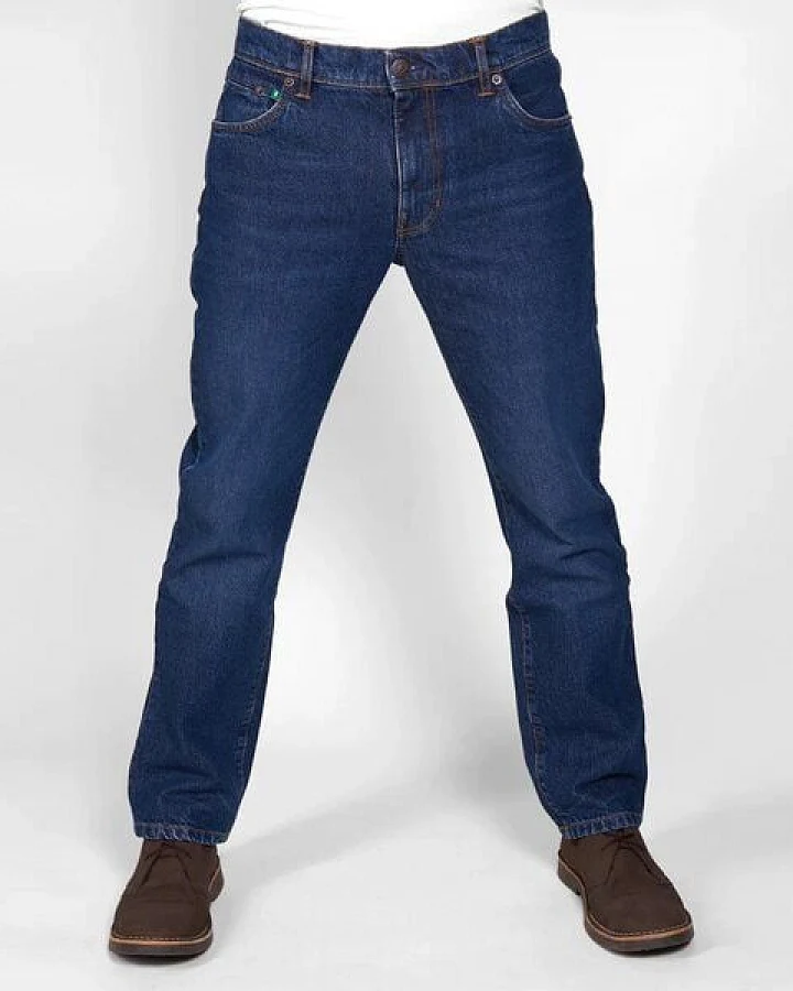 fairjeans REGULAR WAVES 100, mittelblaue Jeans aus 100% Bio-Baumwolle ohne Elasthan