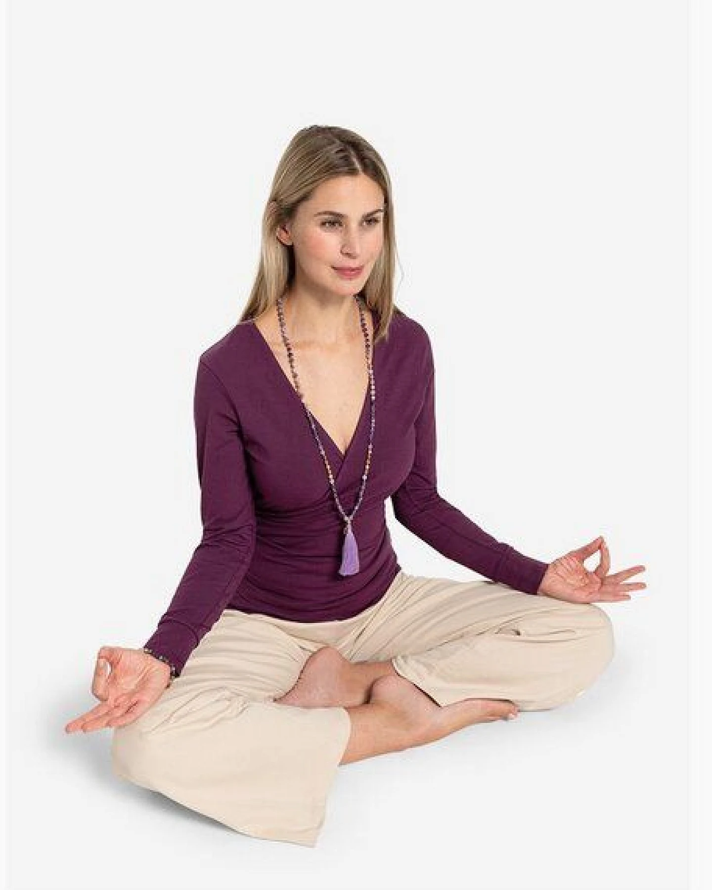 Spirit of OM Mala Hridaya Amethyst – Ansicht 2