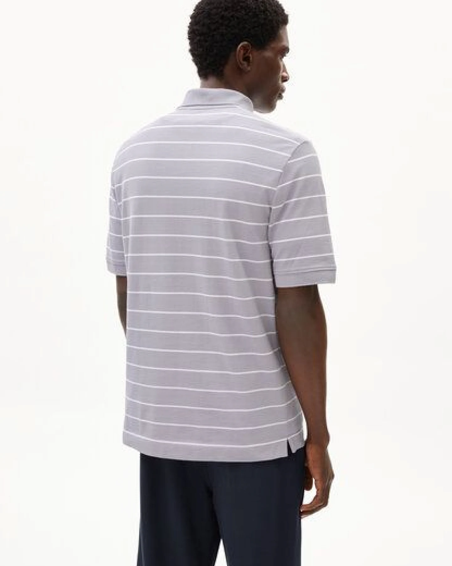ARMEDANGELS MAARIO STRIPES Herren Polo T-Shirt aus Bio-Baumwolle – Ansicht 2