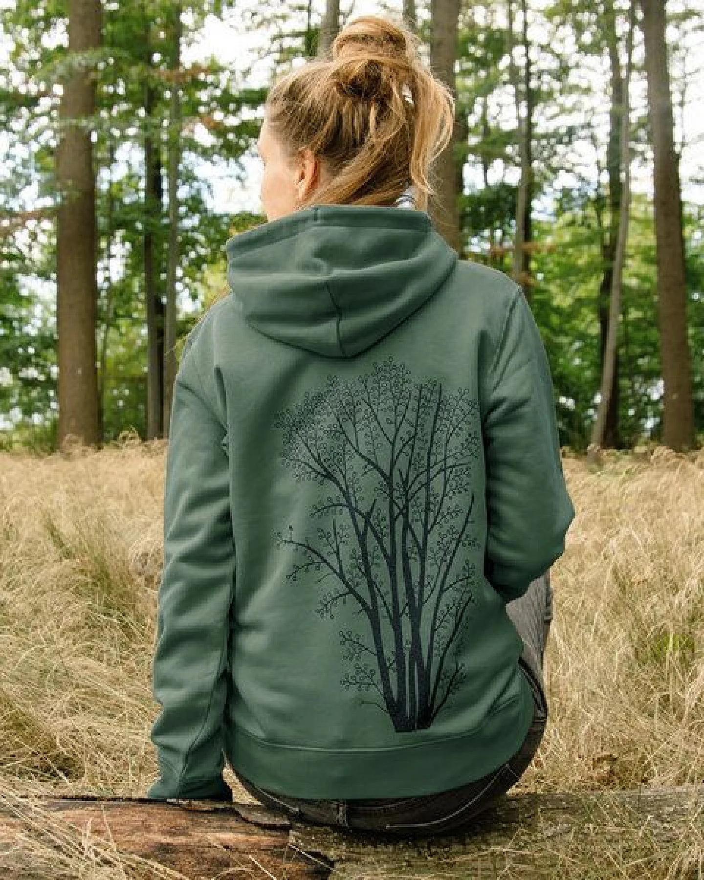 Cmig Unisex Hoodie Erle mit Elster – Ansicht 3