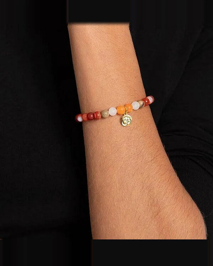 Spirit of OM Armband Carneol