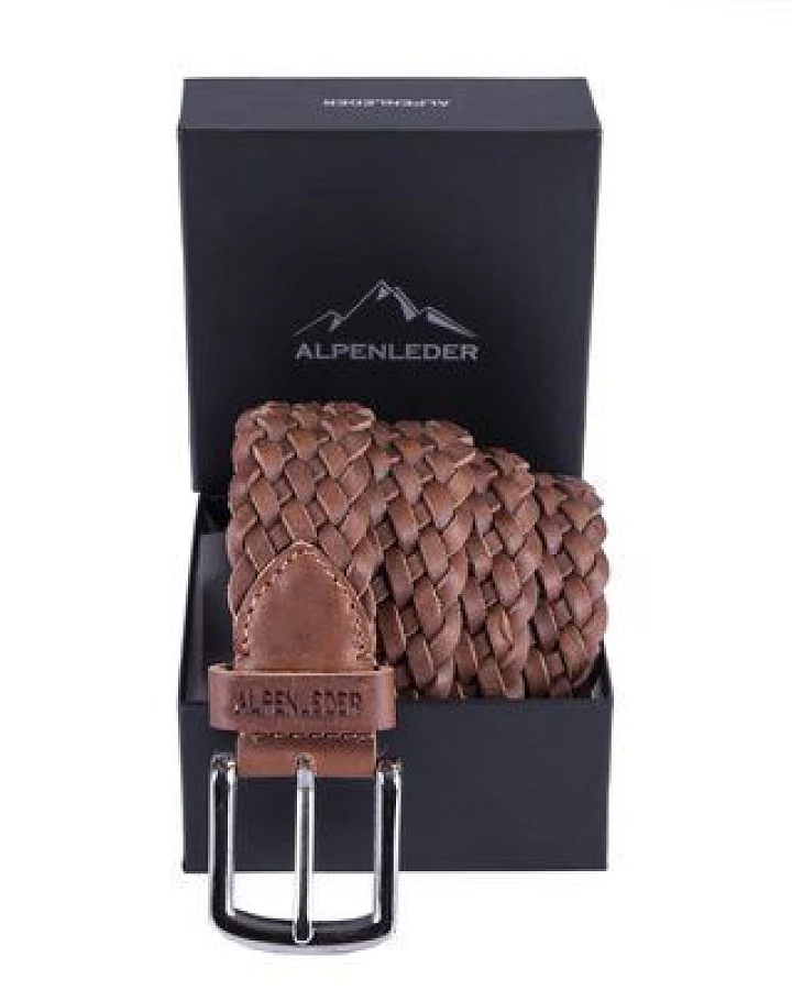 Alpenleder Gürtel FLECHTWERK