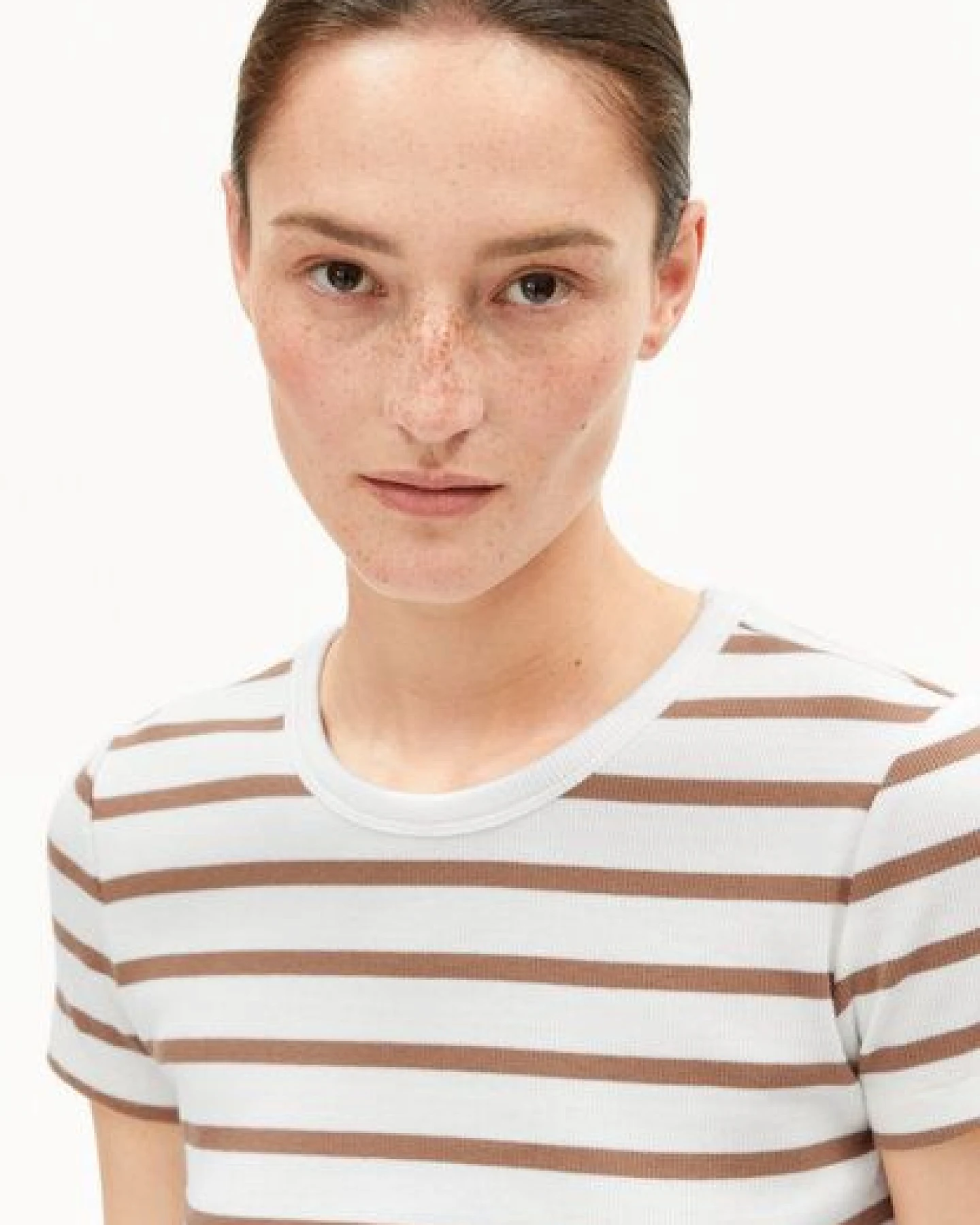 ARMEDANGELS KARDAA STRIPES Damen Ripp-T-Shirt aus Bio-Baumwoll Mix – Ansicht 3