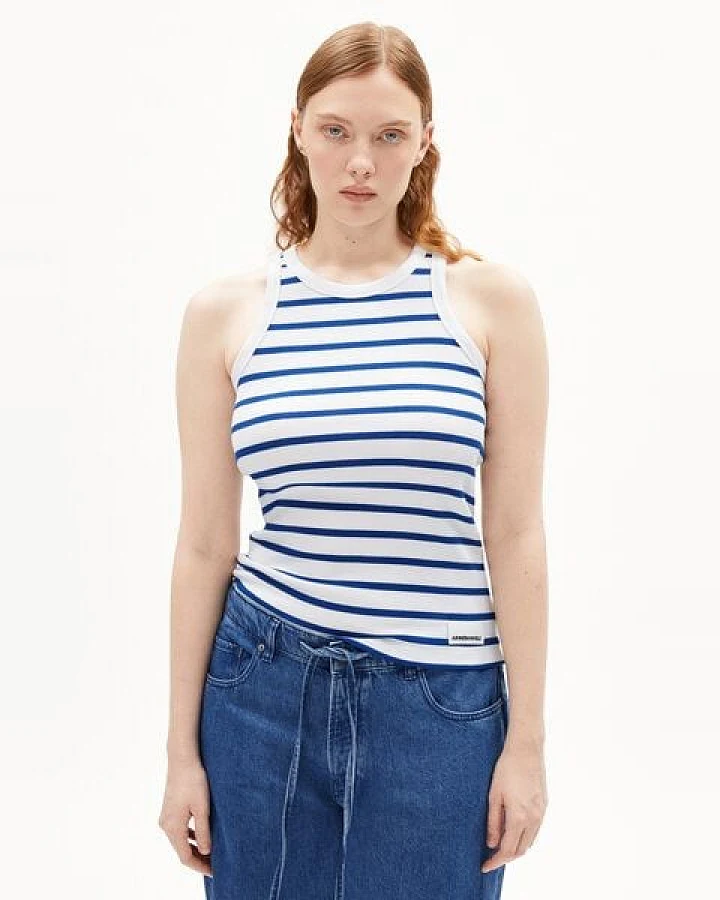 ARMEDANGELS KANITAA STRIPES Damen Ripp-Top aus Bio-Baumwoll Mix