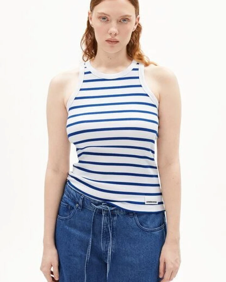 ARMEDANGELS KANITAA STRIPES Damen Ripp-Top aus Bio-Baumwoll Mix