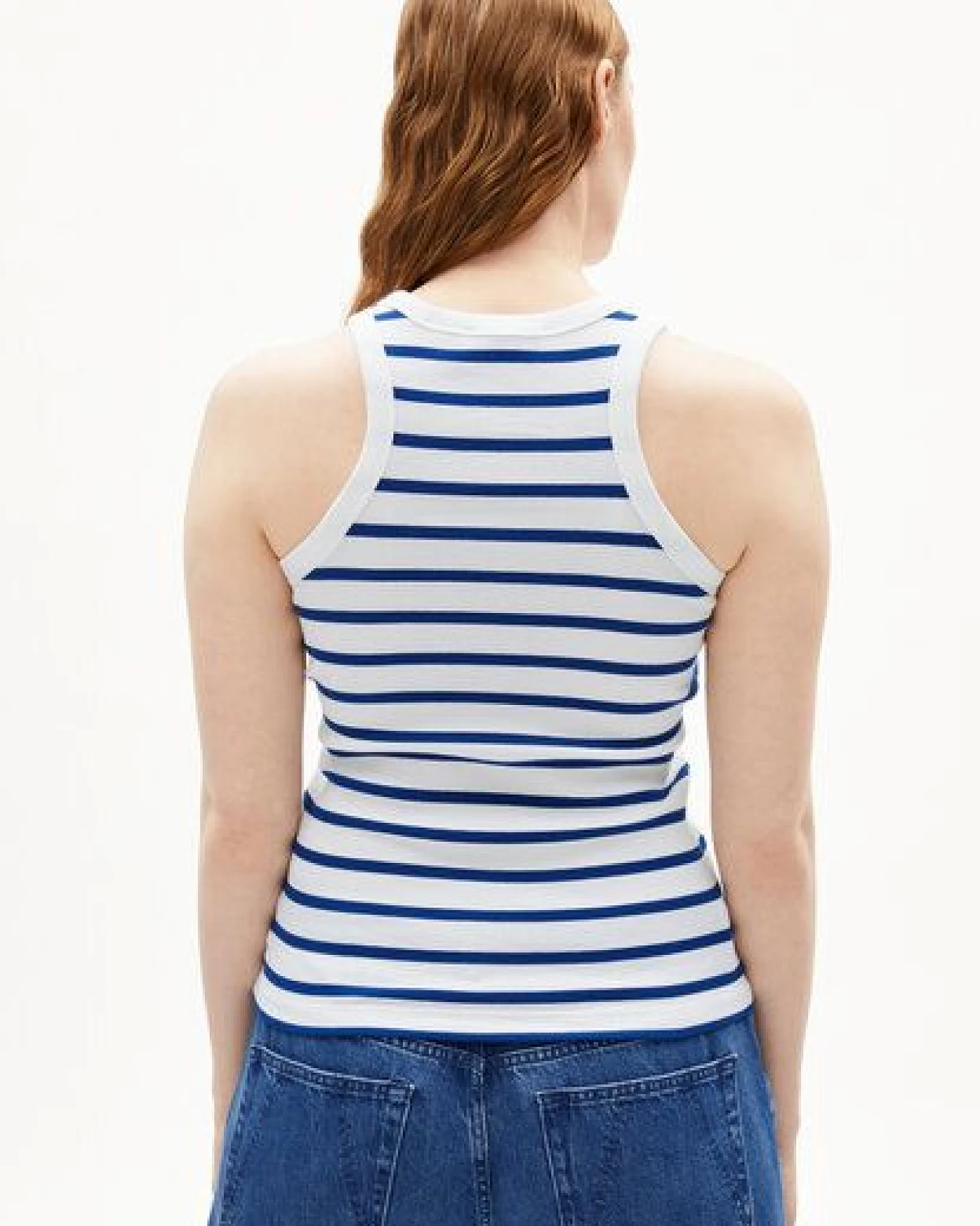 ARMEDANGELS KANITAA STRIPES Damen Ripp-Top aus Bio-Baumwoll Mix – Ansicht 2