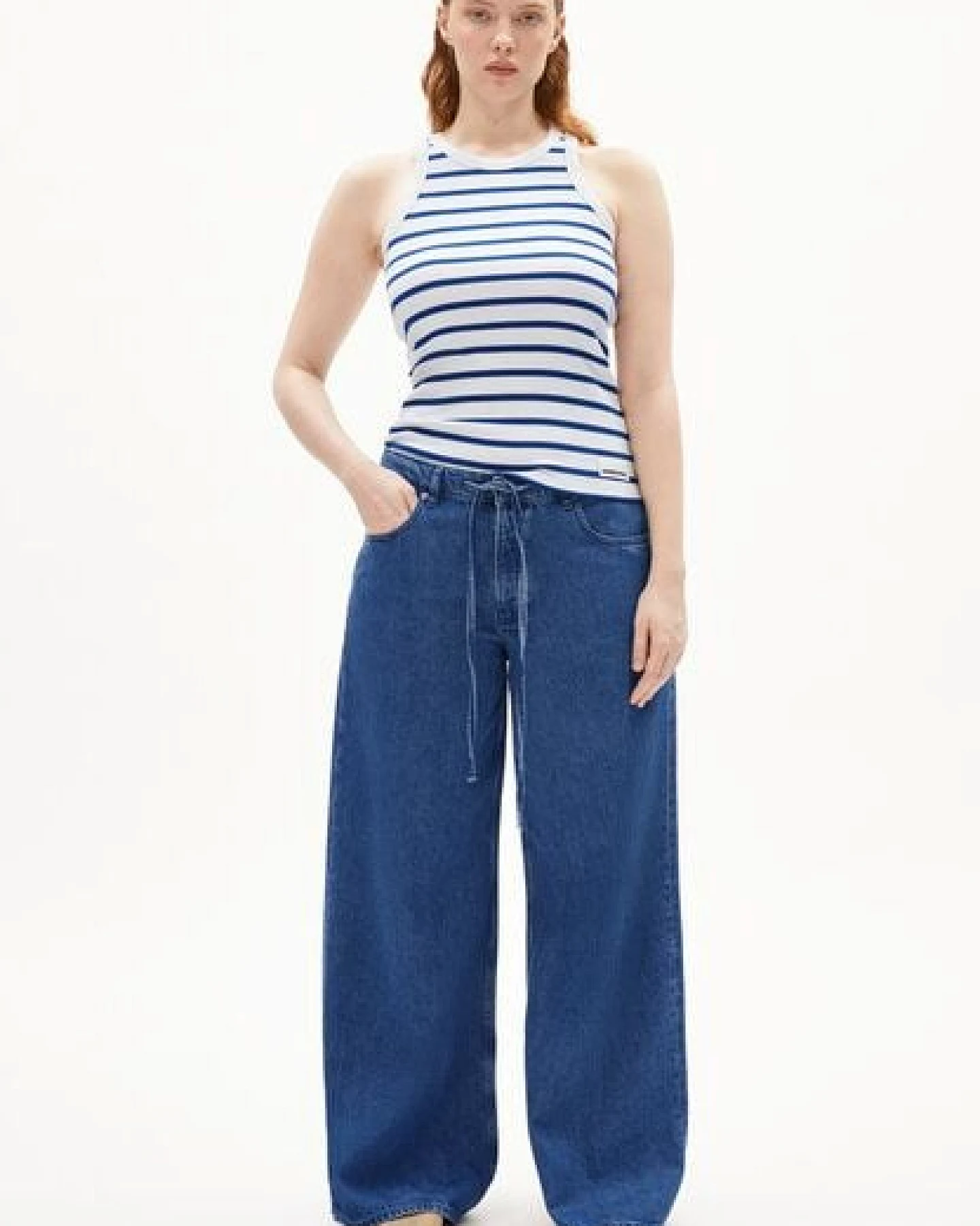 ARMEDANGELS KANITAA STRIPES Damen Ripp-Top aus Bio-Baumwoll Mix – Ansicht 4