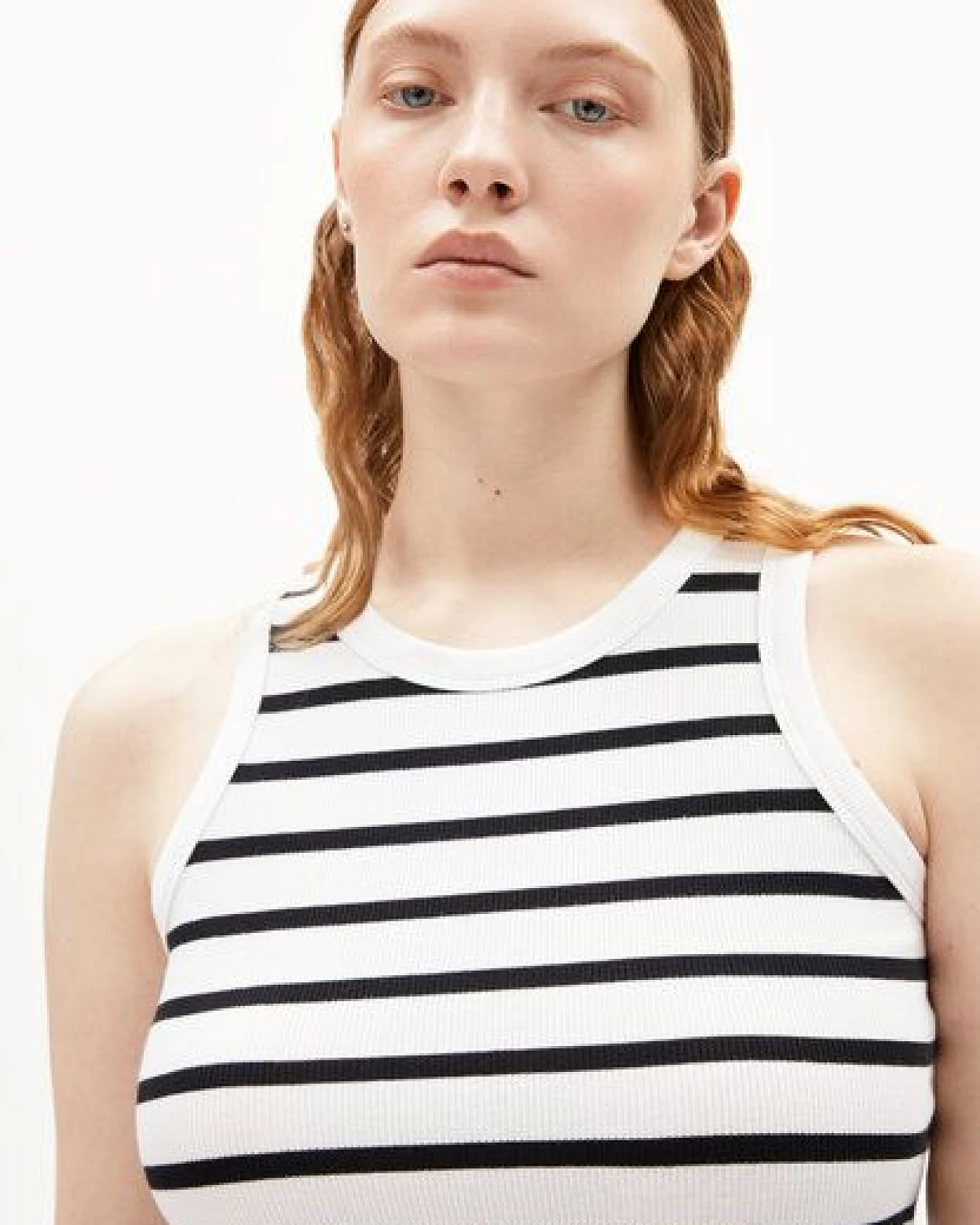 ARMEDANGELS KANITAA STRIPES Damen Ripp-Top aus Bio-Baumwoll Mix – Ansicht 3