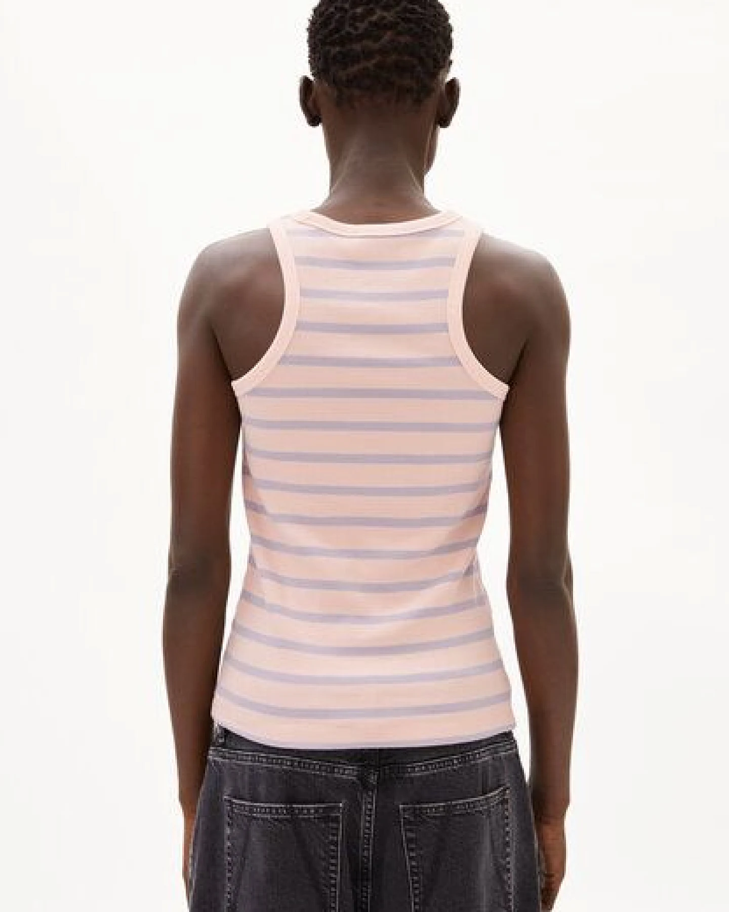 ARMEDANGELS KANITAA STRIPES Damen Ripp-Top aus Bio-Baumwoll Mix – Ansicht 2