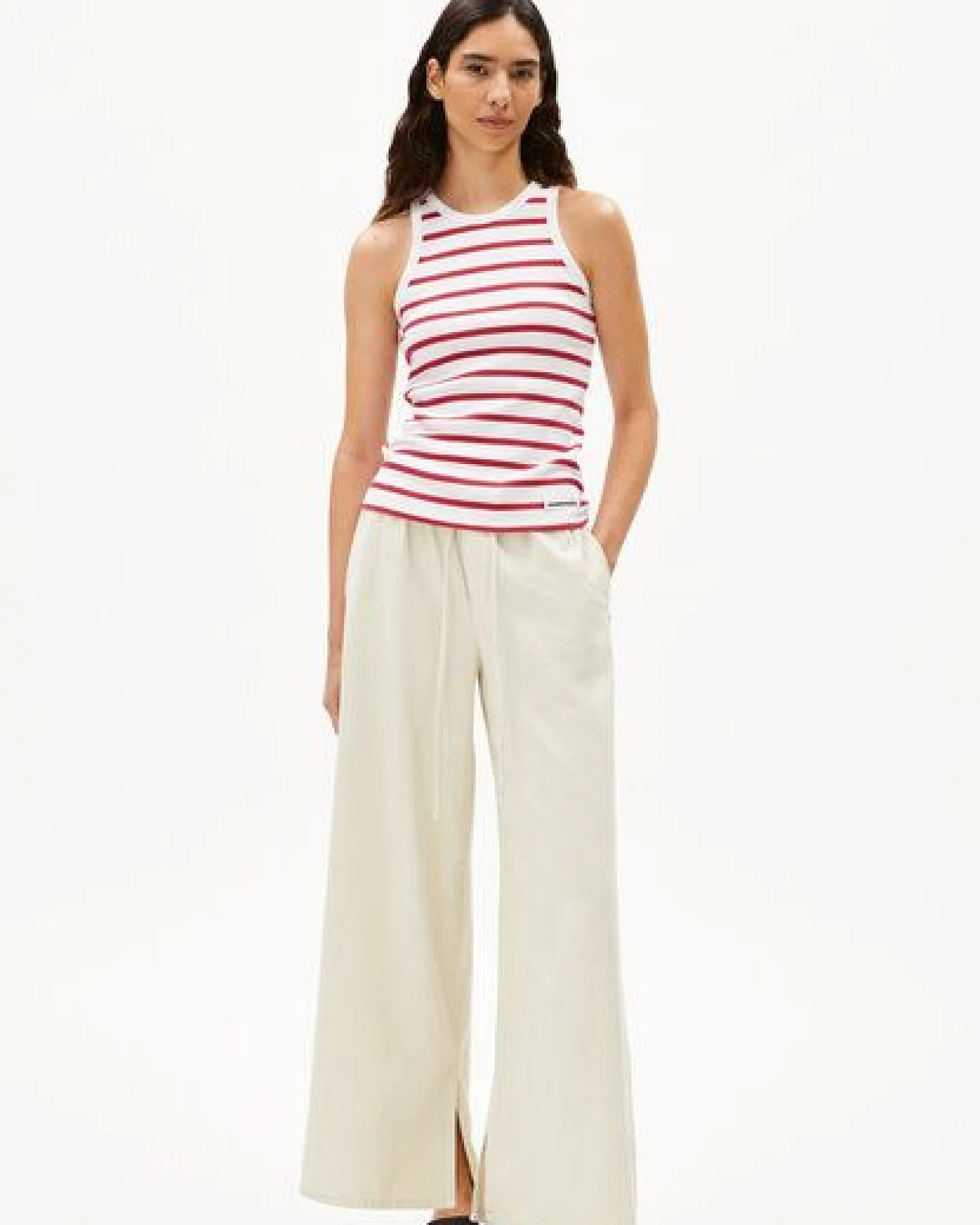ARMEDANGELS KANITAA STRIPES Damen Ripp-Top aus Bio-Baumwoll Mix – Ansicht 4