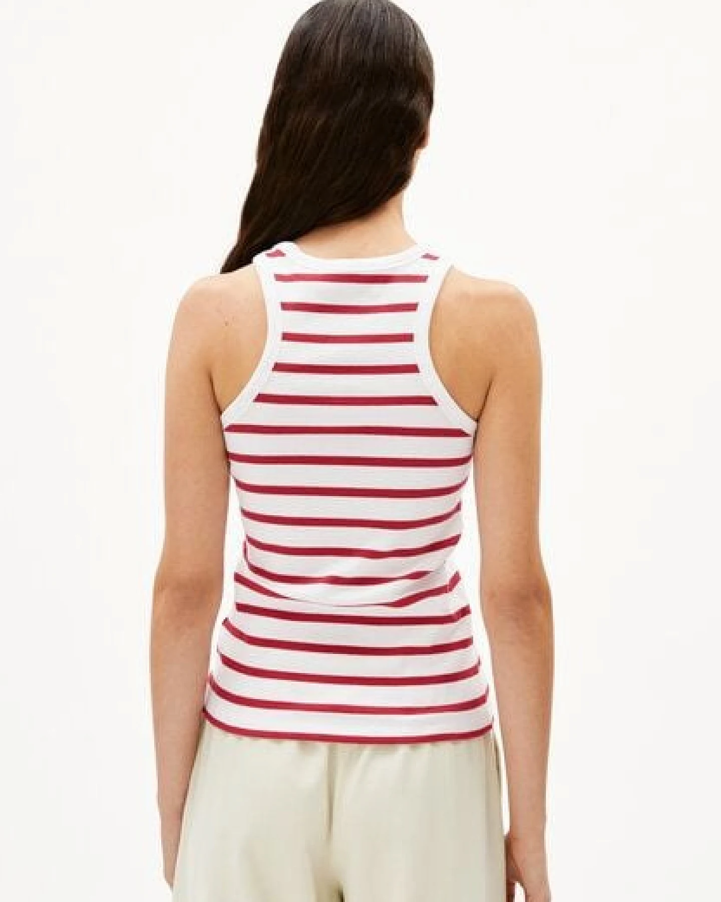 ARMEDANGELS KANITAA STRIPES Damen Ripp-Top aus Bio-Baumwoll Mix – Ansicht 2
