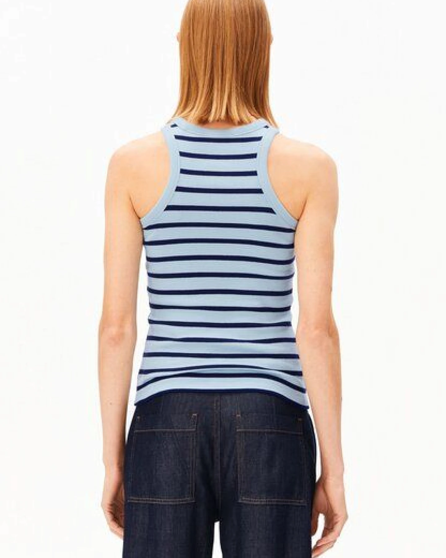 ARMEDANGELS KANITAA STRIPES Damen Ripp-Top aus Bio-Baumwoll Mix – Ansicht 2