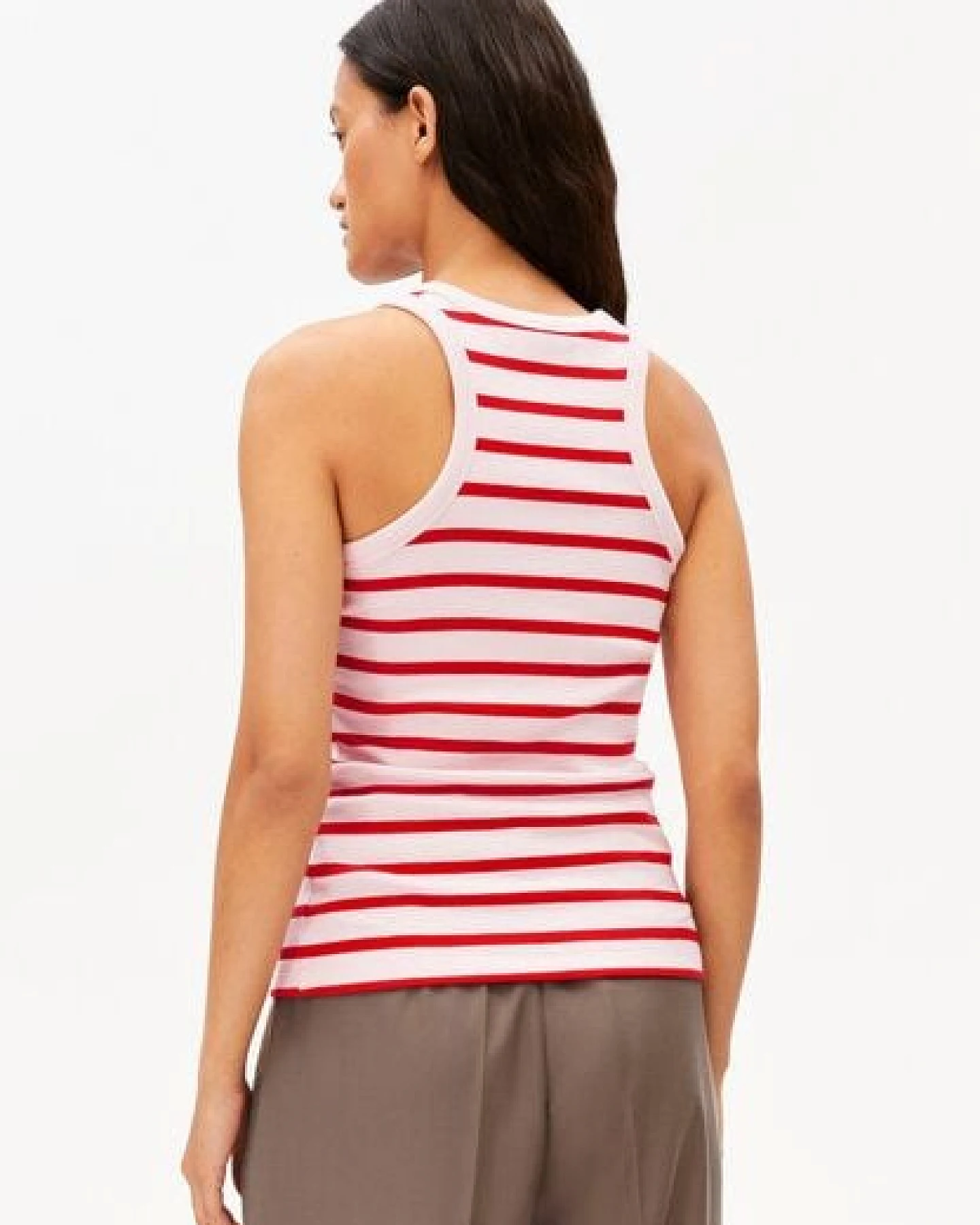 ARMEDANGELS KANITAA STRIPES Damen Ripp-Top aus Bio-Baumwoll Mix – Ansicht 2