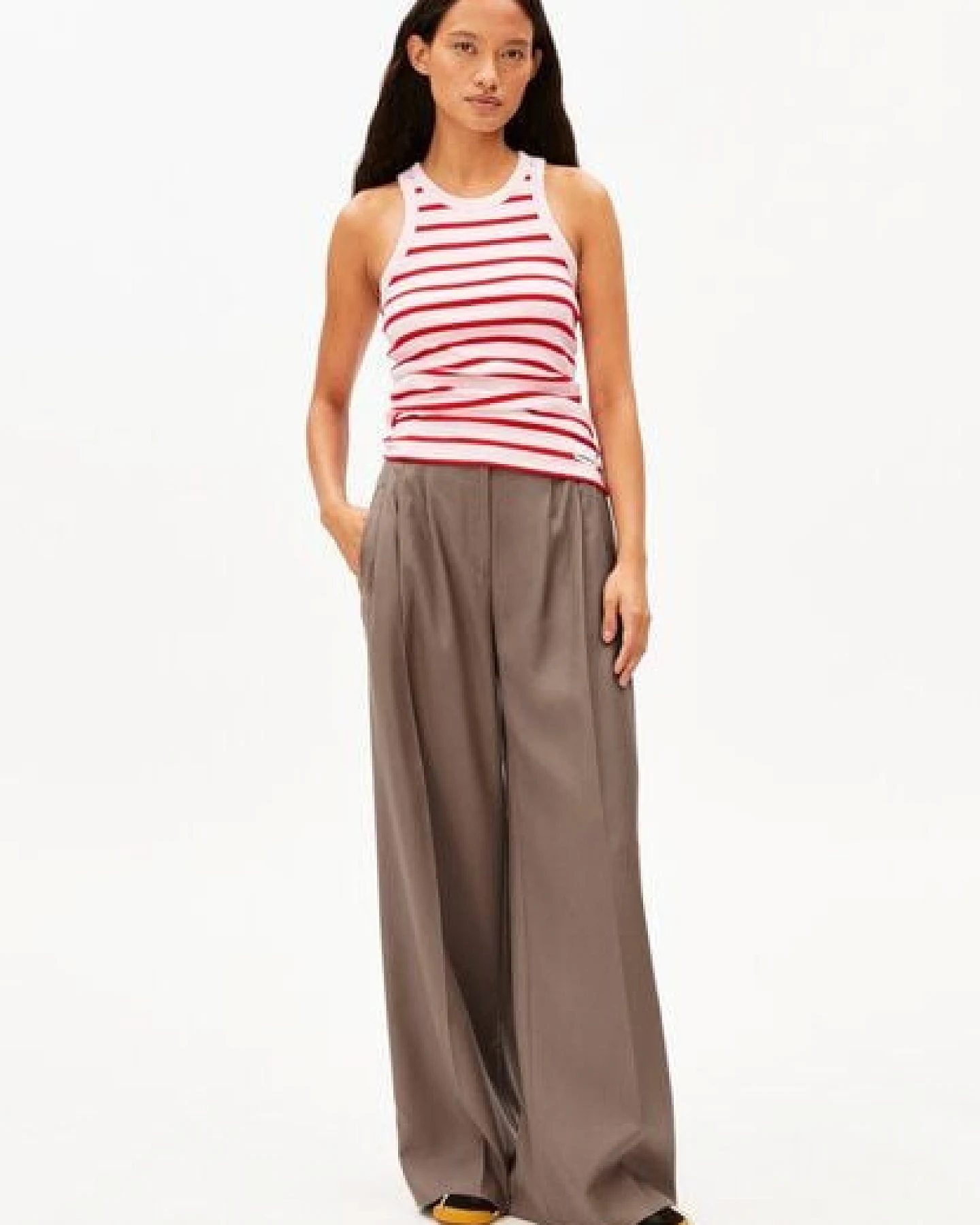 ARMEDANGELS KANITAA STRIPES Damen Ripp-Top aus Bio-Baumwoll Mix – Ansicht 4