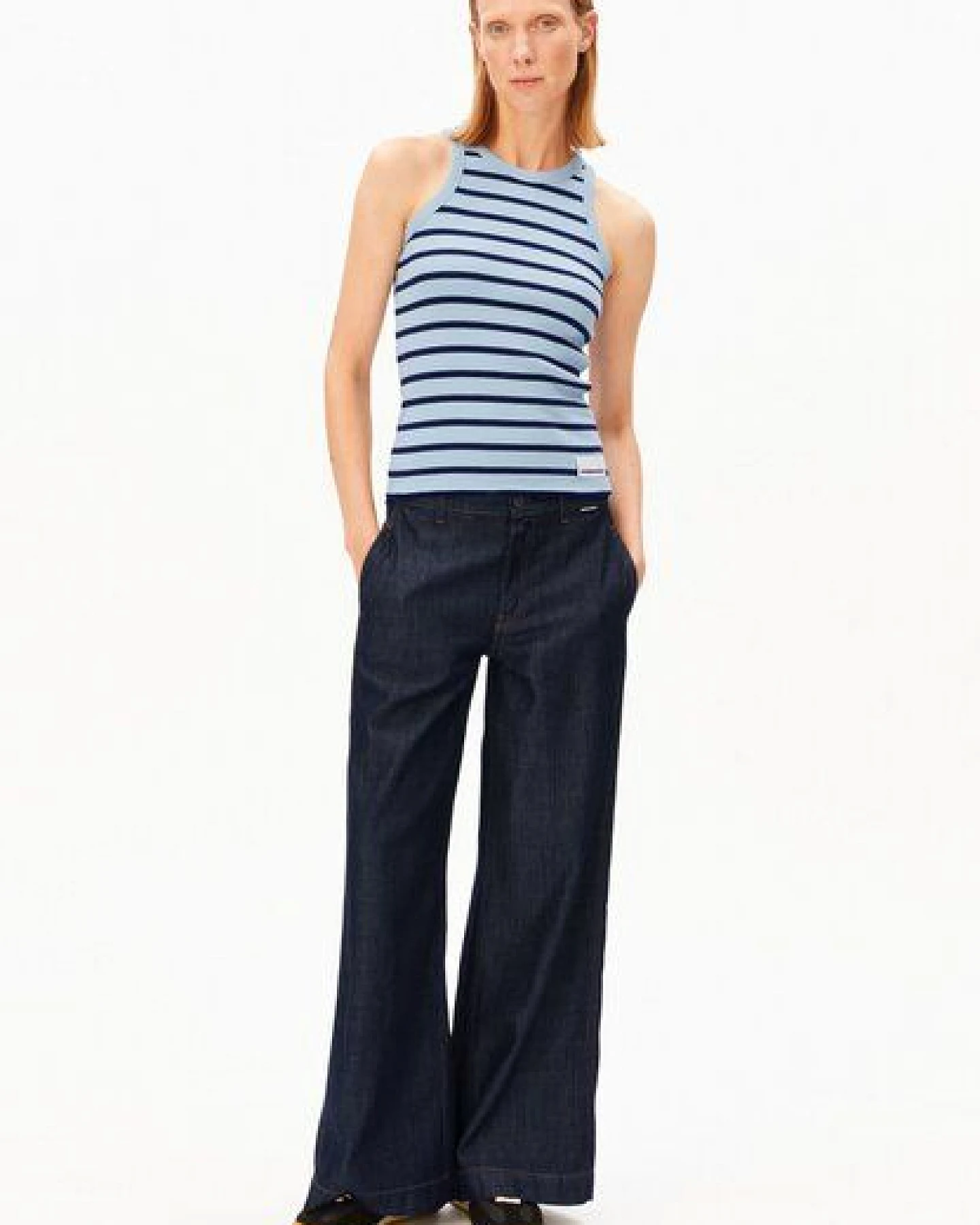 ARMEDANGELS KANITAA STRIPES Damen Ripp-Top aus Bio-Baumwoll Mix – Ansicht 4