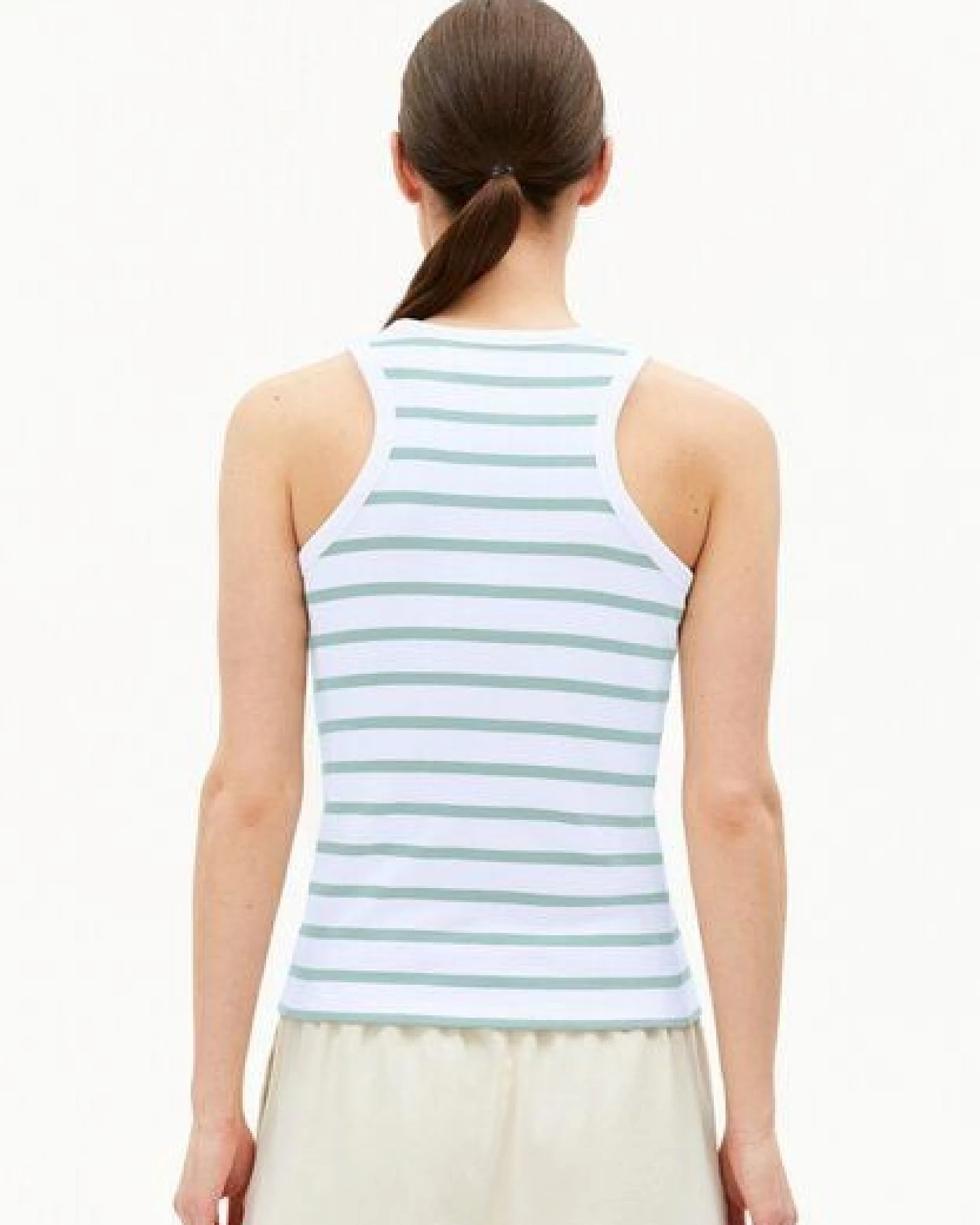 ARMEDANGELS KANITAA STRIPES Damen Ripp-Top aus Bio-Baumwoll Mix – Ansicht 2