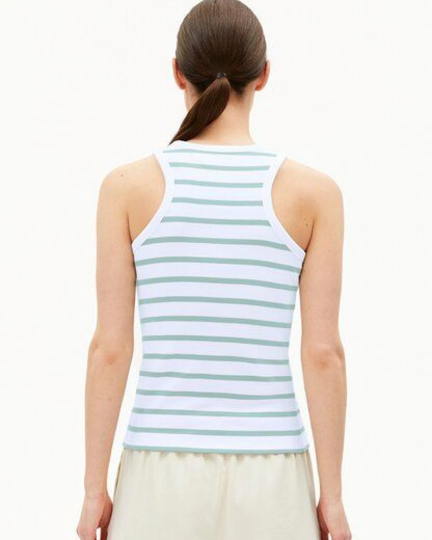 ARMEDANGELS KANITAA STRIPES Damen Ripp-Top aus Bio-Baumwoll Mix – Ansicht 2