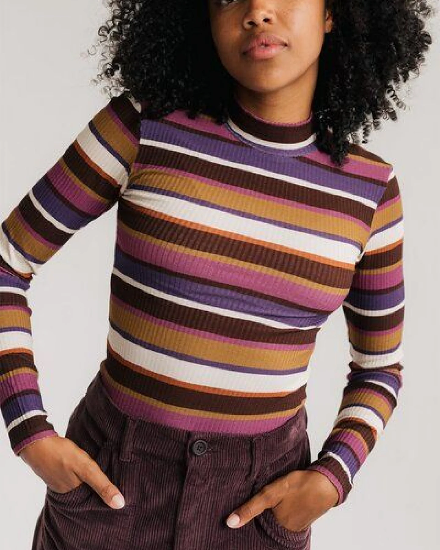 TWOTHIRDS Portumna - Multicolour Stripes – Ansicht 4