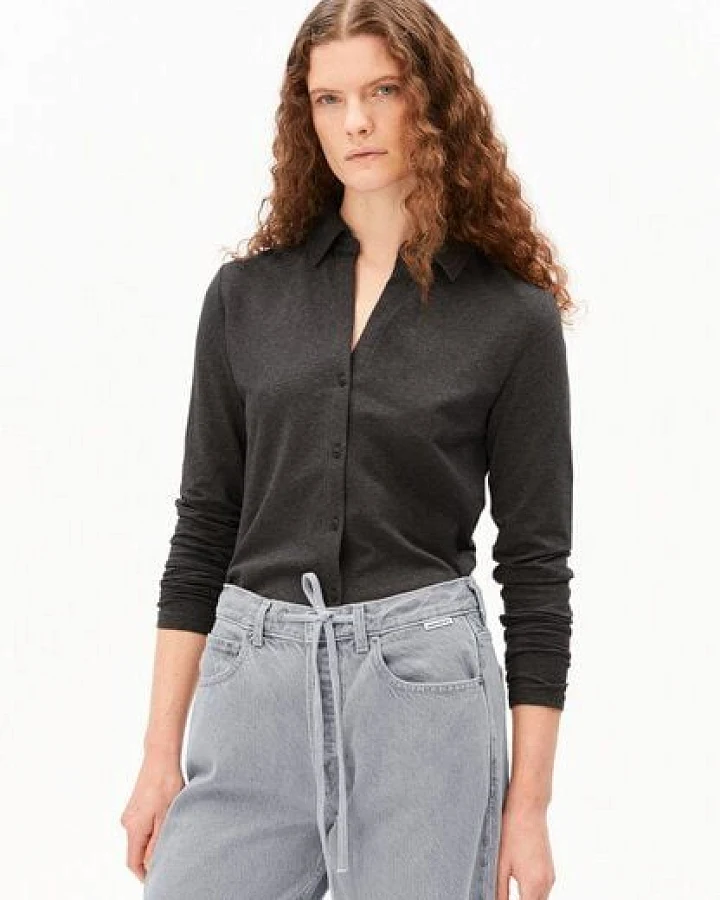 ARMEDANGELS NALAANNIA Damen Bluse aus Bio-Baumwoll Mix