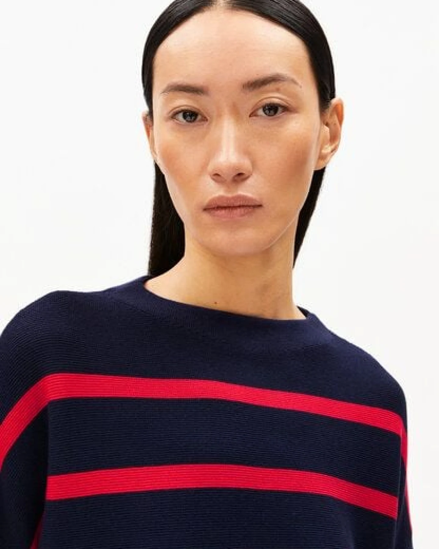 ARMEDANGELS MERINAA STRIPES Damen Pullover aus Bio-Baumwolle – Ansicht 3