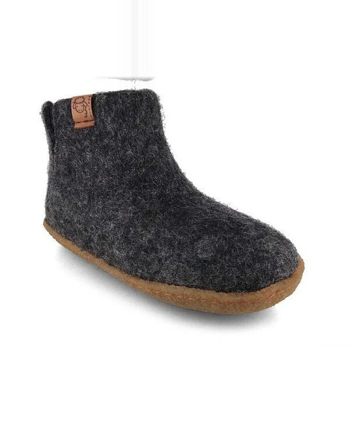 WoolFit Kinder-Hausschuhe Hüttenschuhe aus 100% Wolle