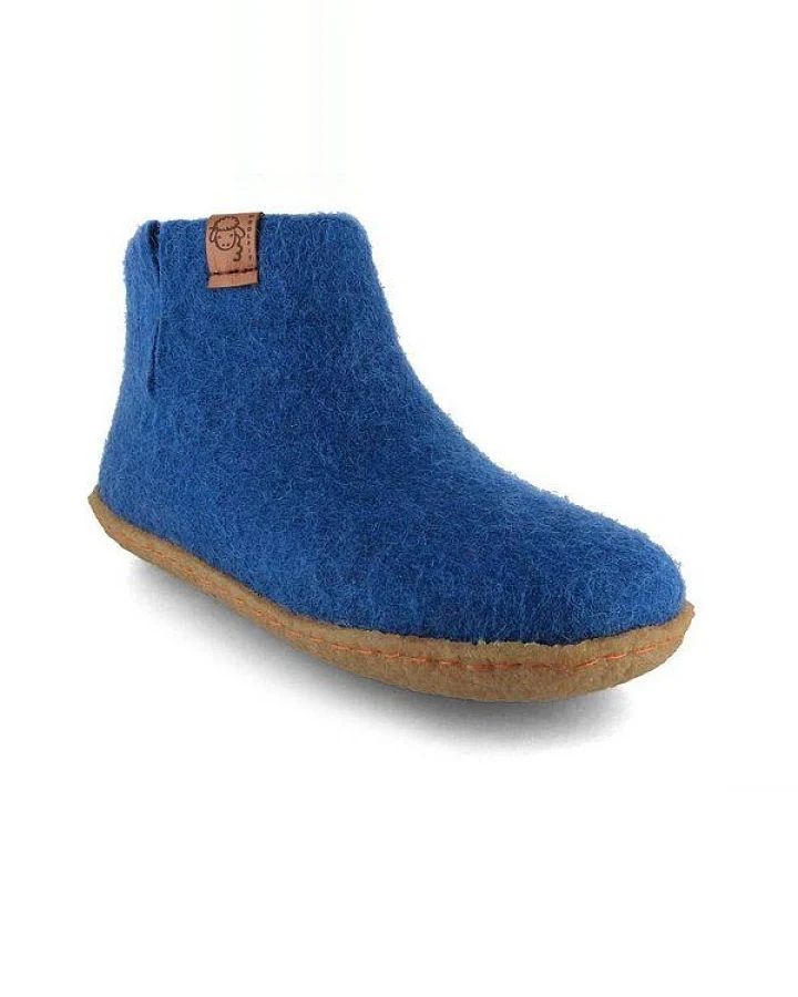 WoolFit Kinder-Hausschuhe Hüttenschuhe aus 100% Wolle
