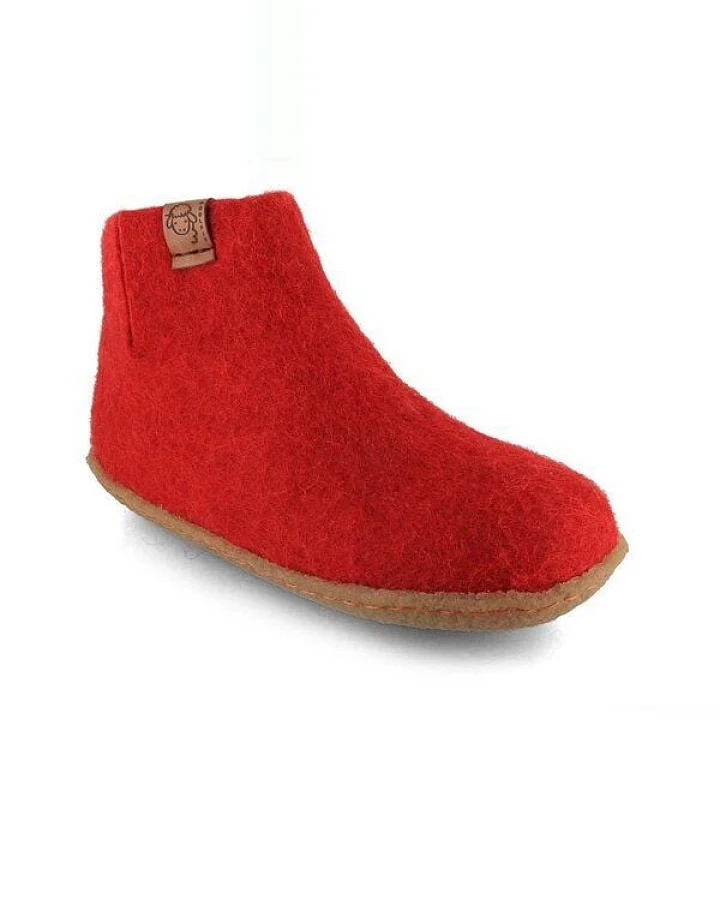 WoolFit Kinder-Hausschuhe Hüttenschuhe aus 100% Wolle
