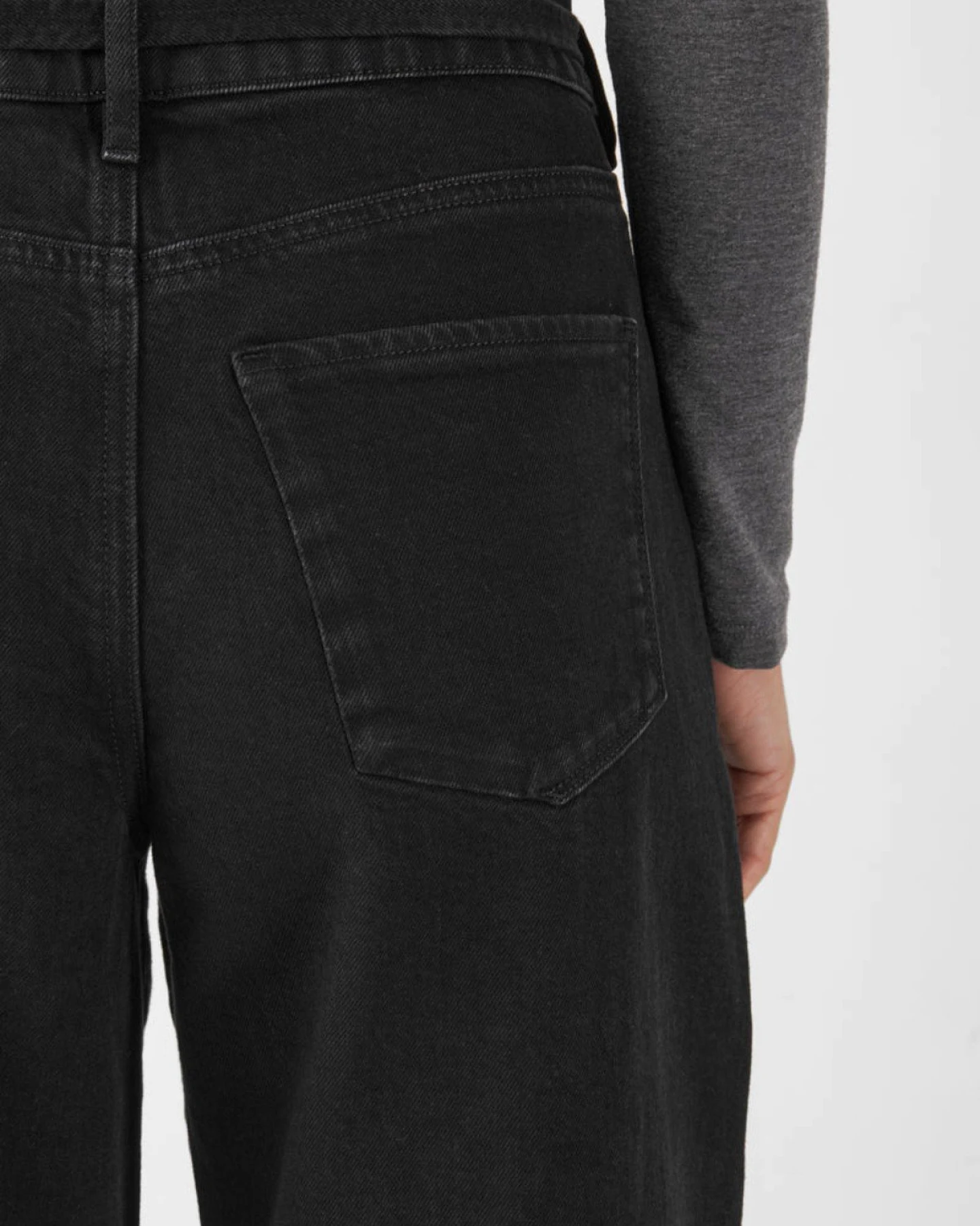 Jeans Sunny Wide Leg Minimal Stretch Black – Ansicht 5